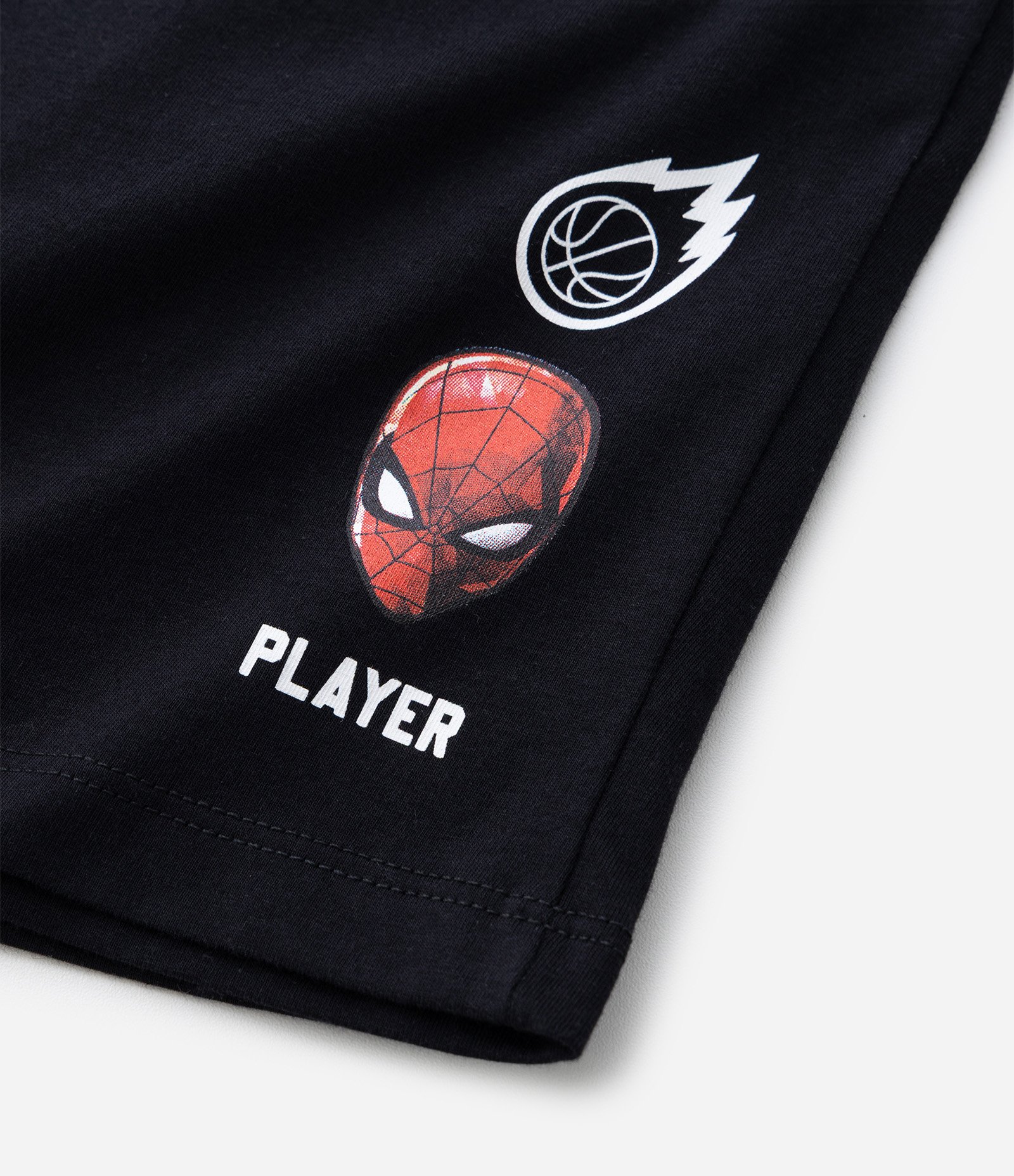 Pijama Curto Infantil com Estampa de Homem Aranha- Tam 4 ao 12 Anos Preto/Branco/Vermelho 4