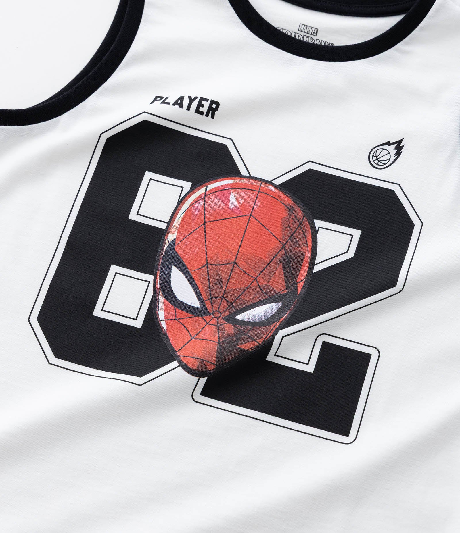 Pijama Curto Infantil com Estampa de Homem Aranha- Tam 4 ao 12 Anos Preto/Branco/Vermelho 6