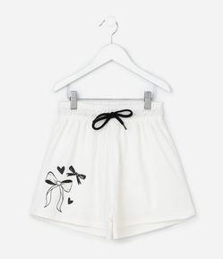 Short Infantil em Algodão com Laços - Tam 5 a 14 Anos