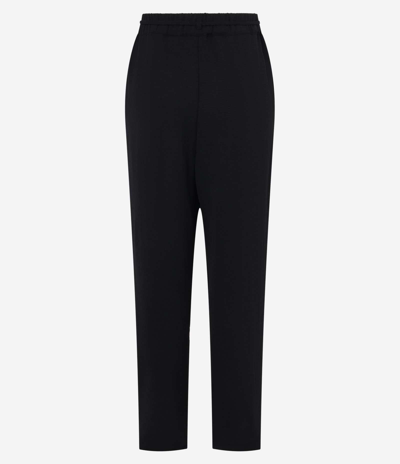 Calça Reta em Airflow com Cinto Para Amarração Preto 7