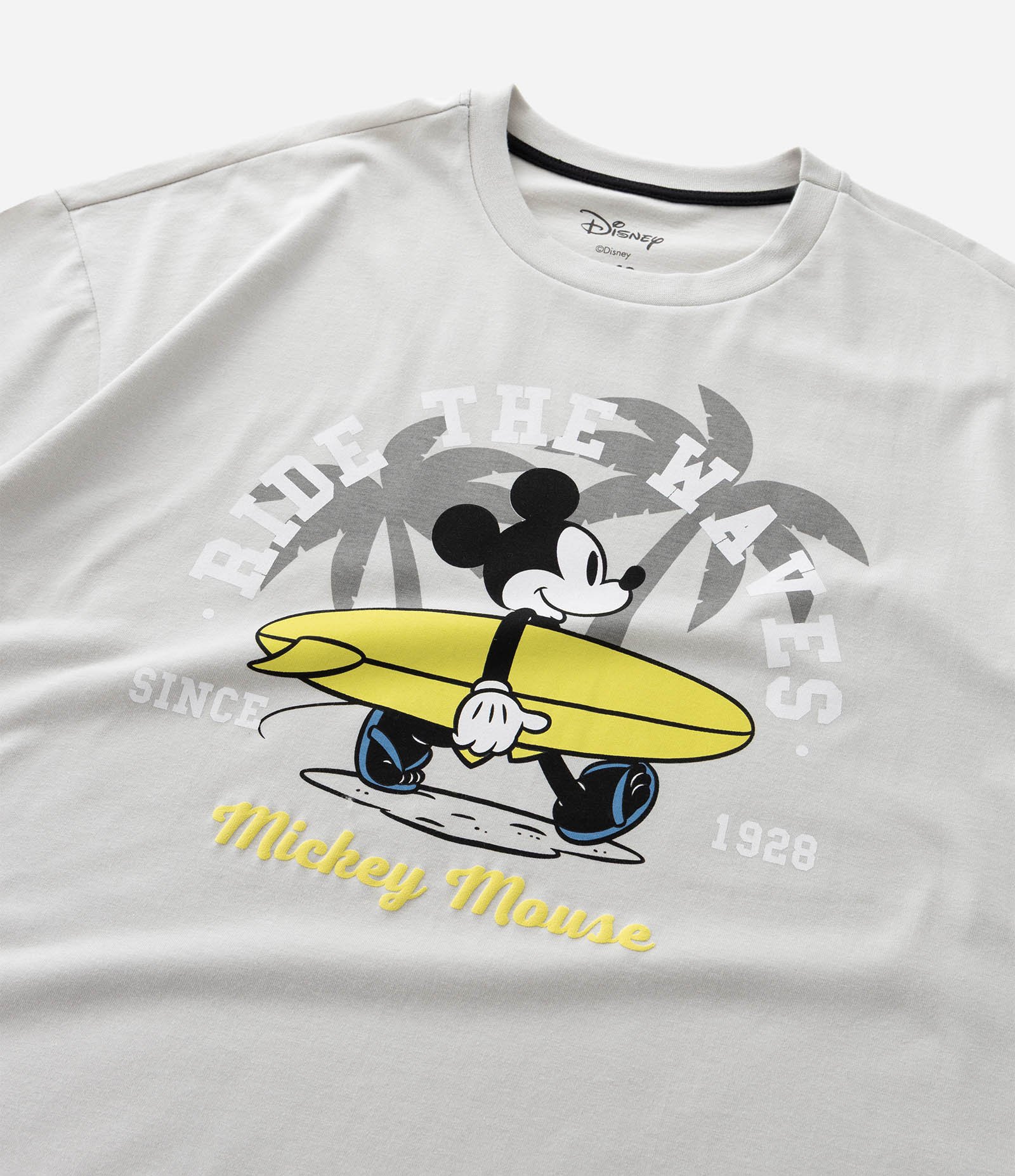 Pijama Curto Infantil com Estampa Mickey Mouse - Tam 5 a 12 anos Cinza/Amarelo 8