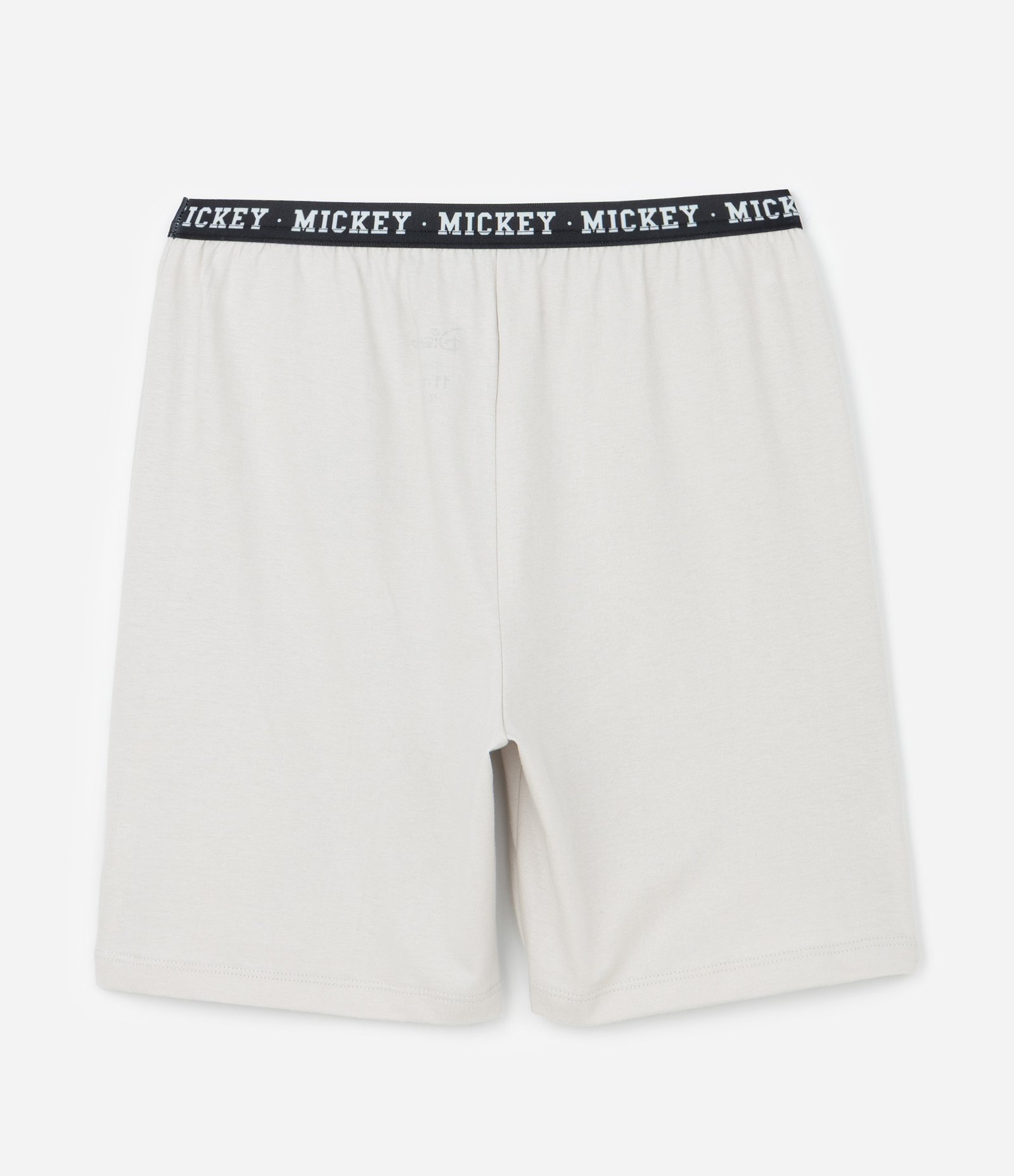 Pijama Curto Infantil com Estampa Mickey Mouse - Tam 5 a 12 anos Cinza/Amarelo 5