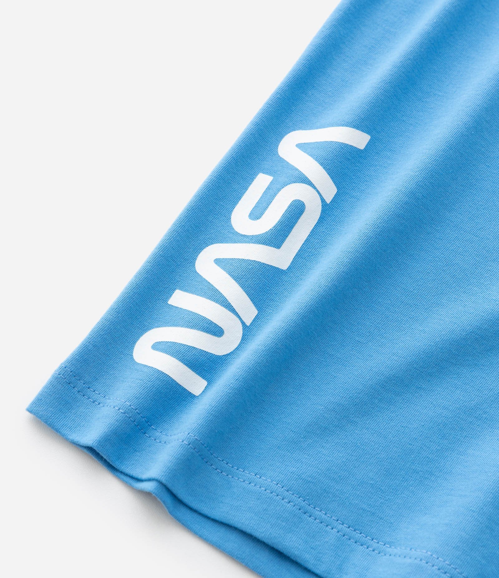 Pijama Infantil com Blusa e Short com Estampa Nasa - Tam 5 A 12 Anos Azul 9