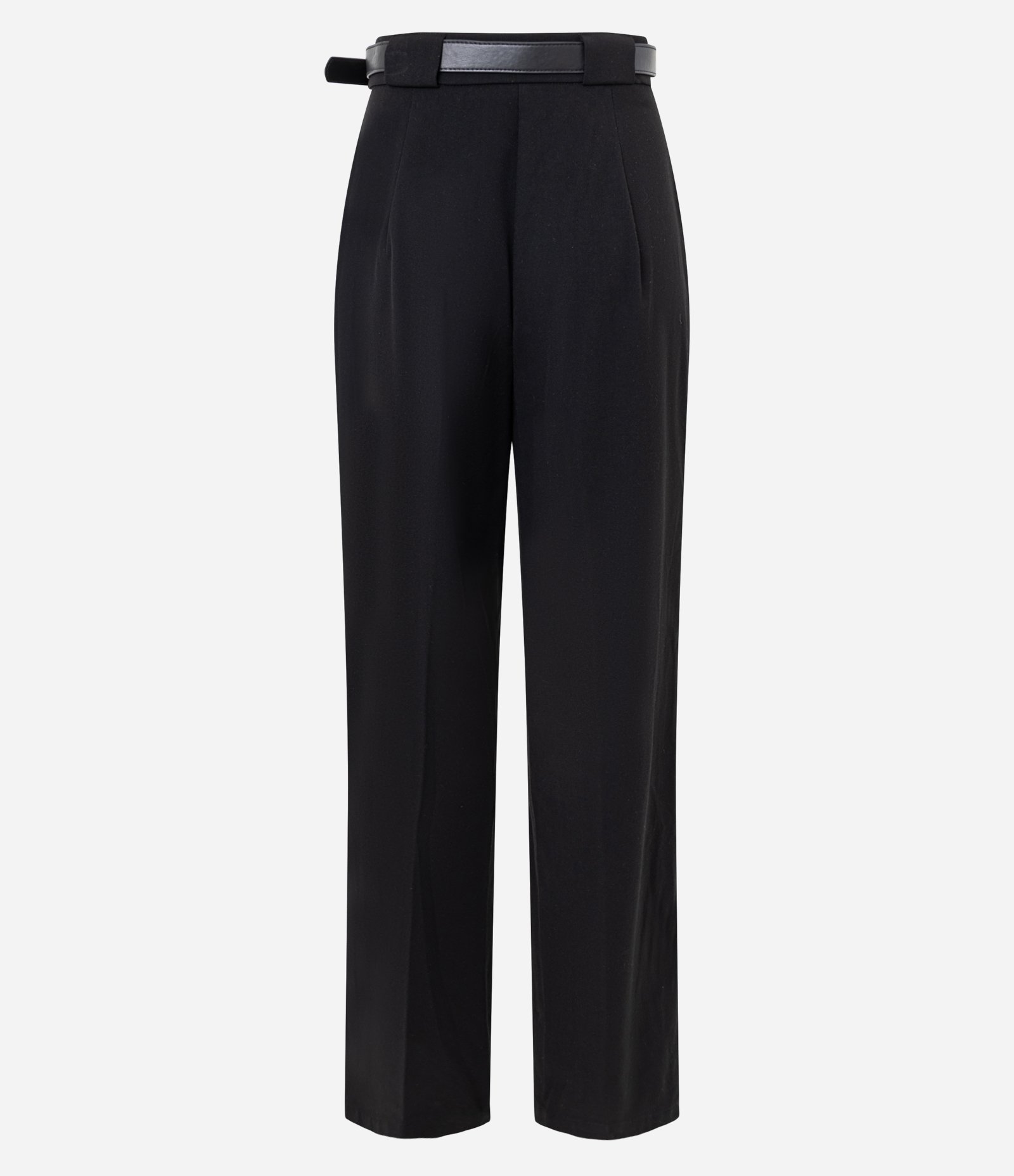 Calça Pantalona em Alfaiataria com Cinto Preto 6