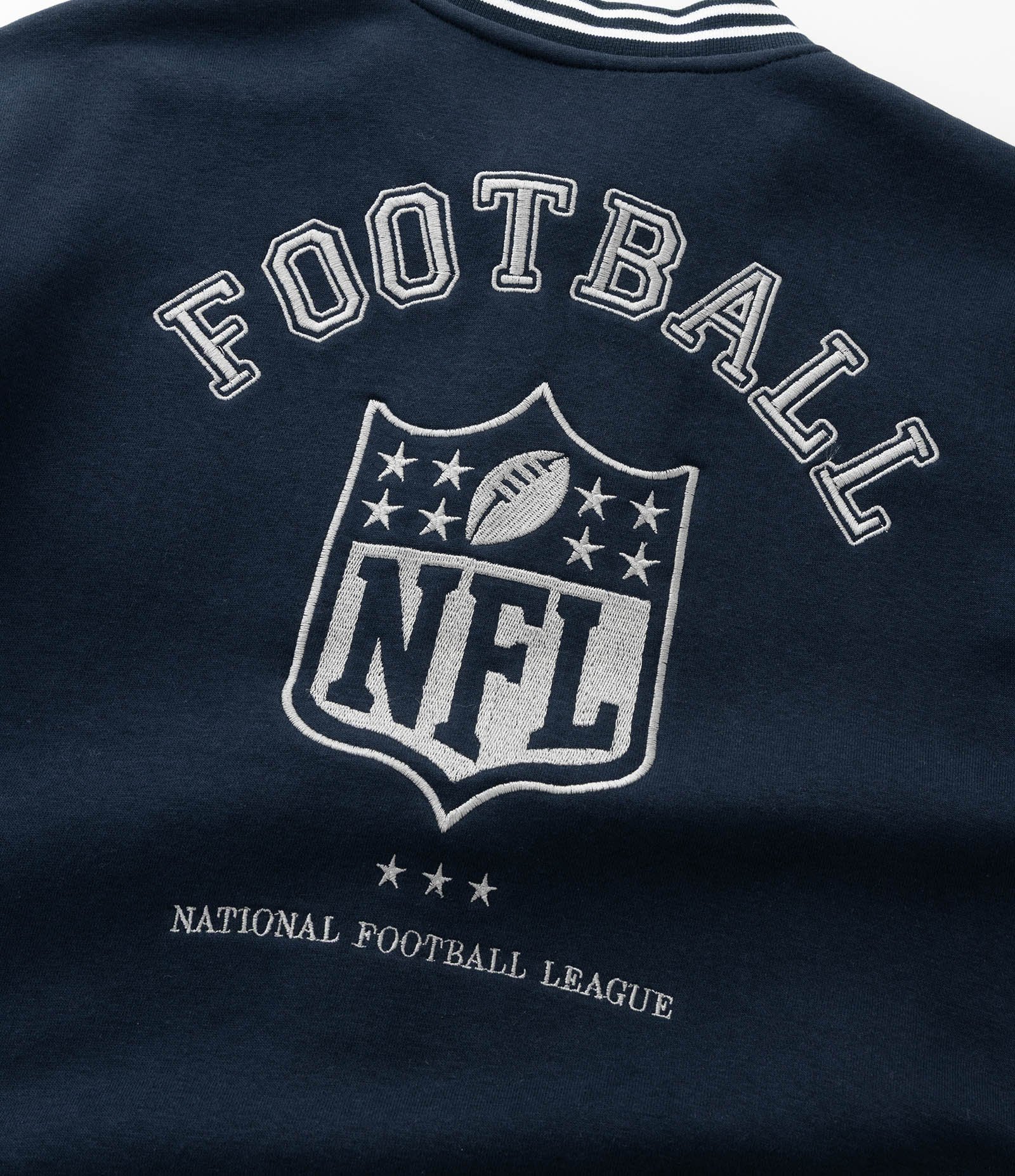Casaco Infantil Bomber com Bordado da NFL – Tam 5 a 14 Anos Azul Marinho 9