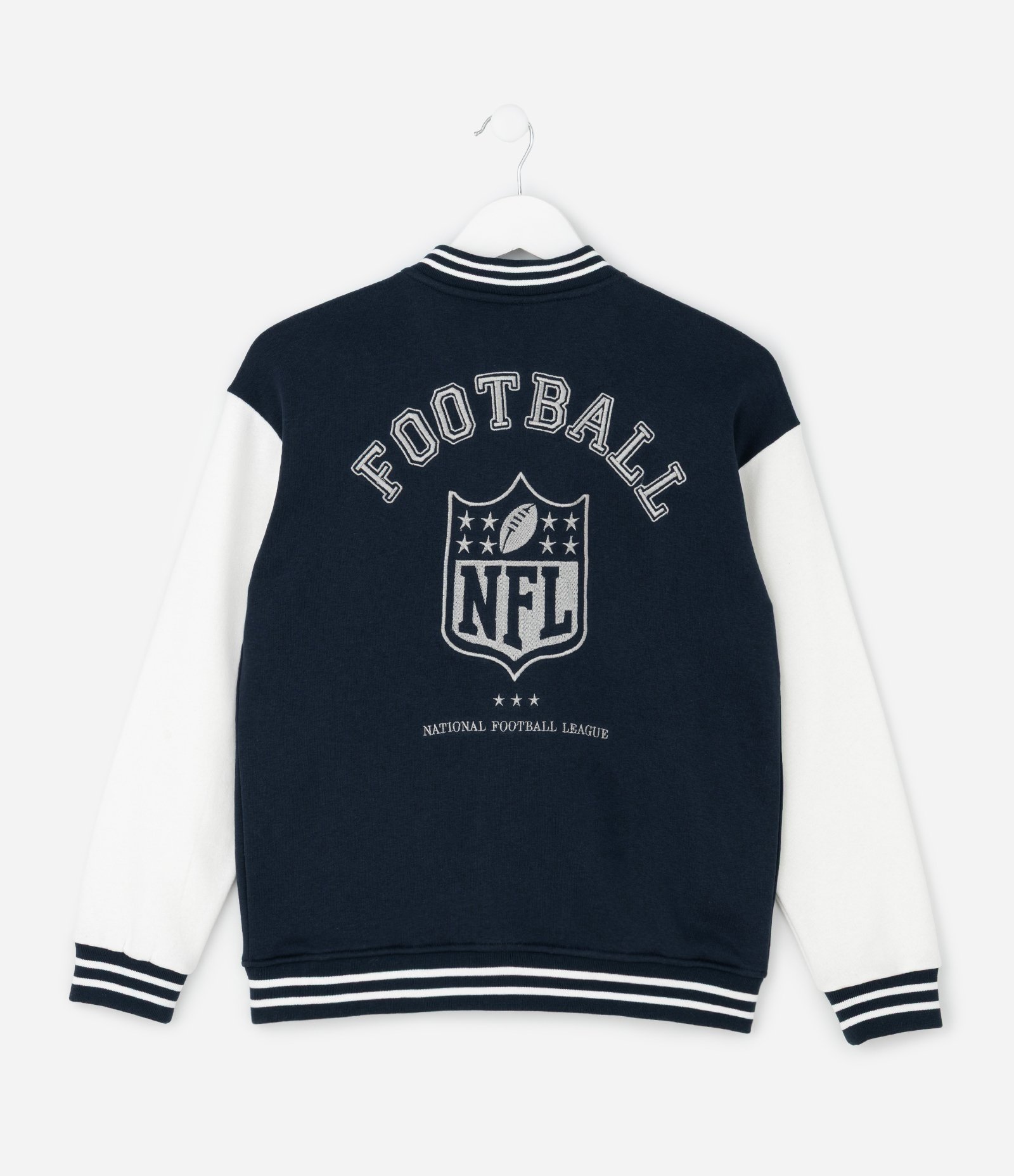 Casaco Infantil Bomber com Bordado da NFL – Tam 5 a 14 Anos Azul Marinho 10