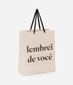 Embalagem de Presente Média com Estampa Lembrei de Você