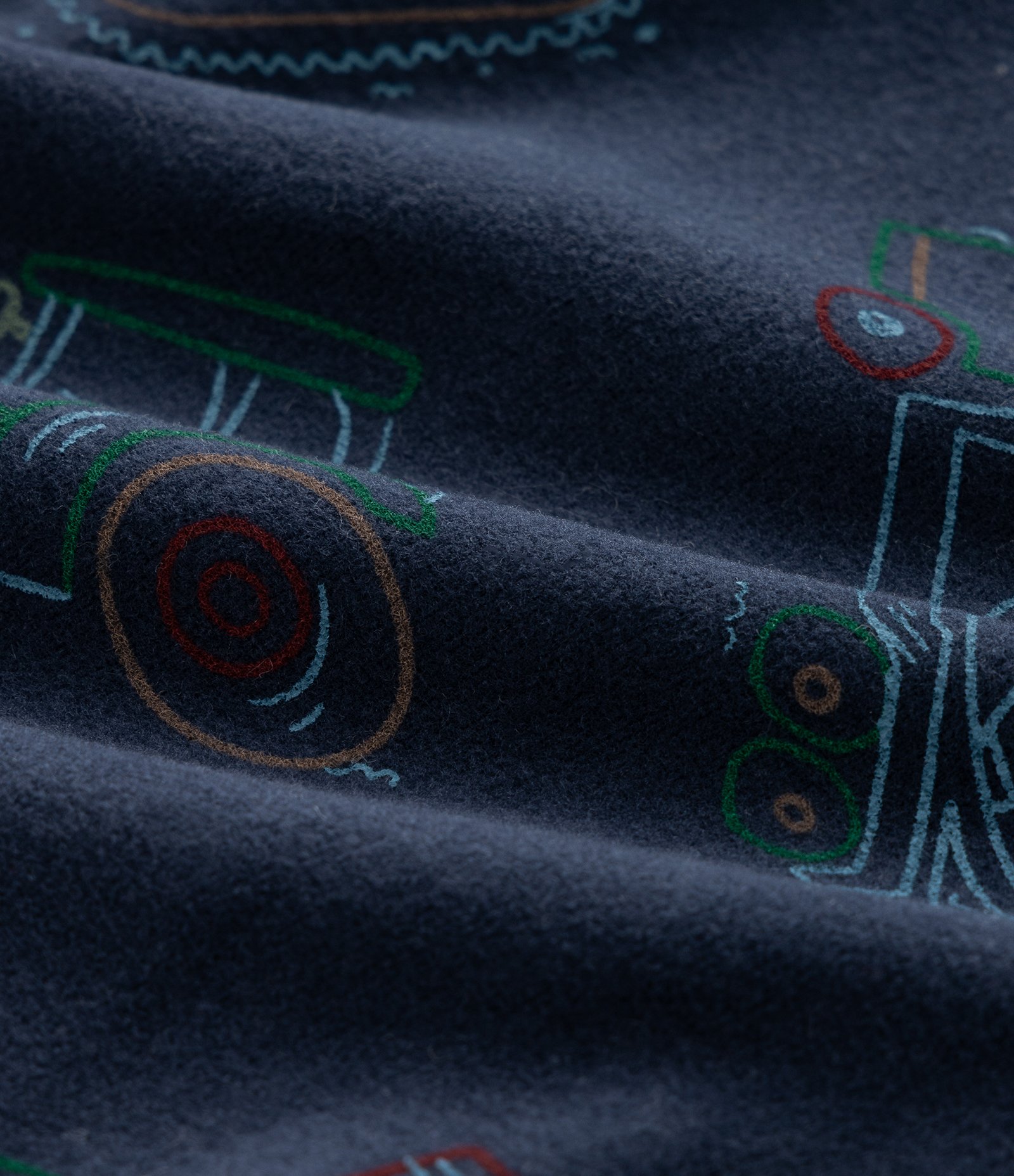 Conjunto Infantil em Fleece Estampa Caminhões – Tam 1 a 6 Anos Azul Marinho 10