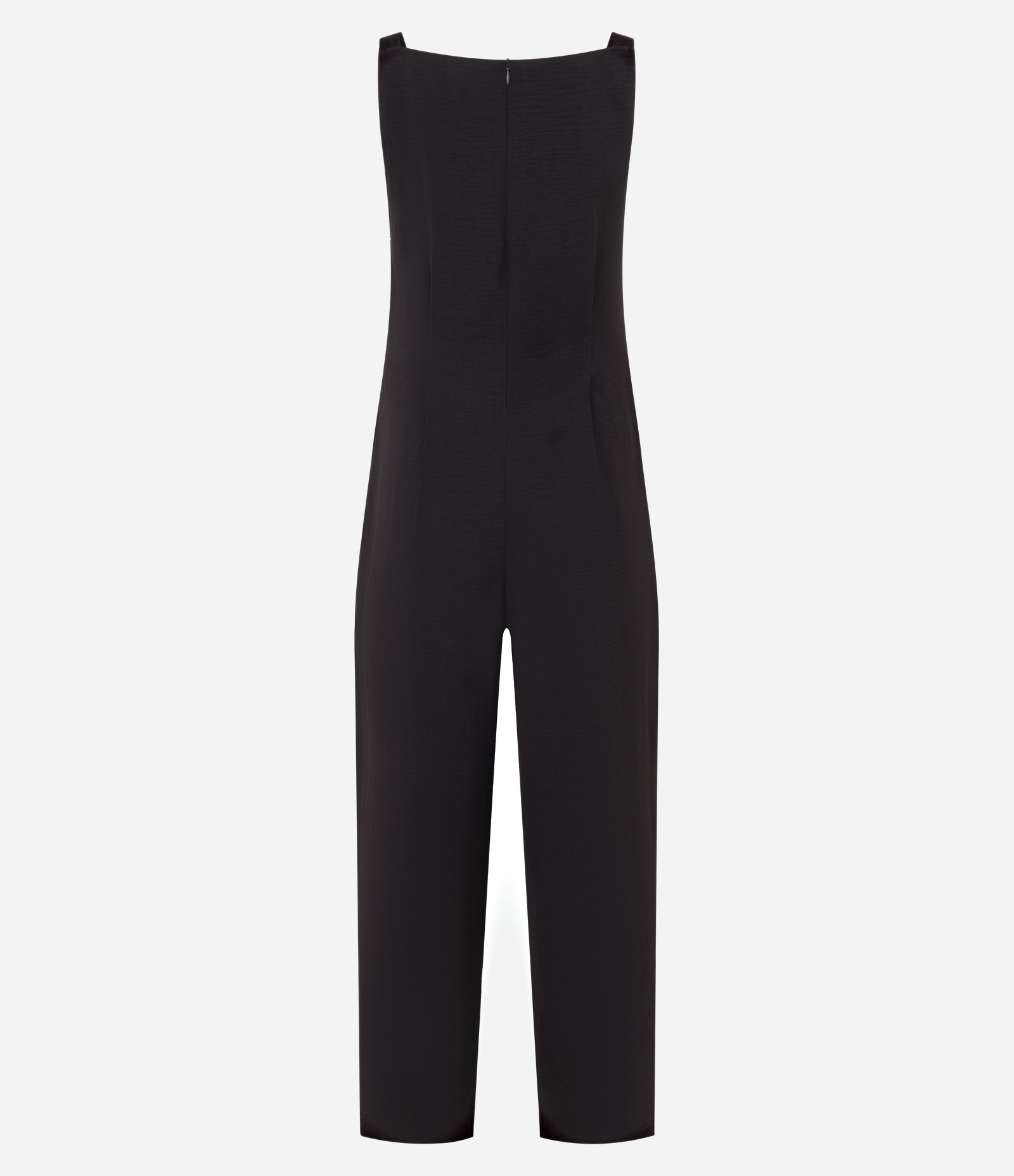 Macacão com Decote Quadrado e Faixa para Amarração Marrom 7