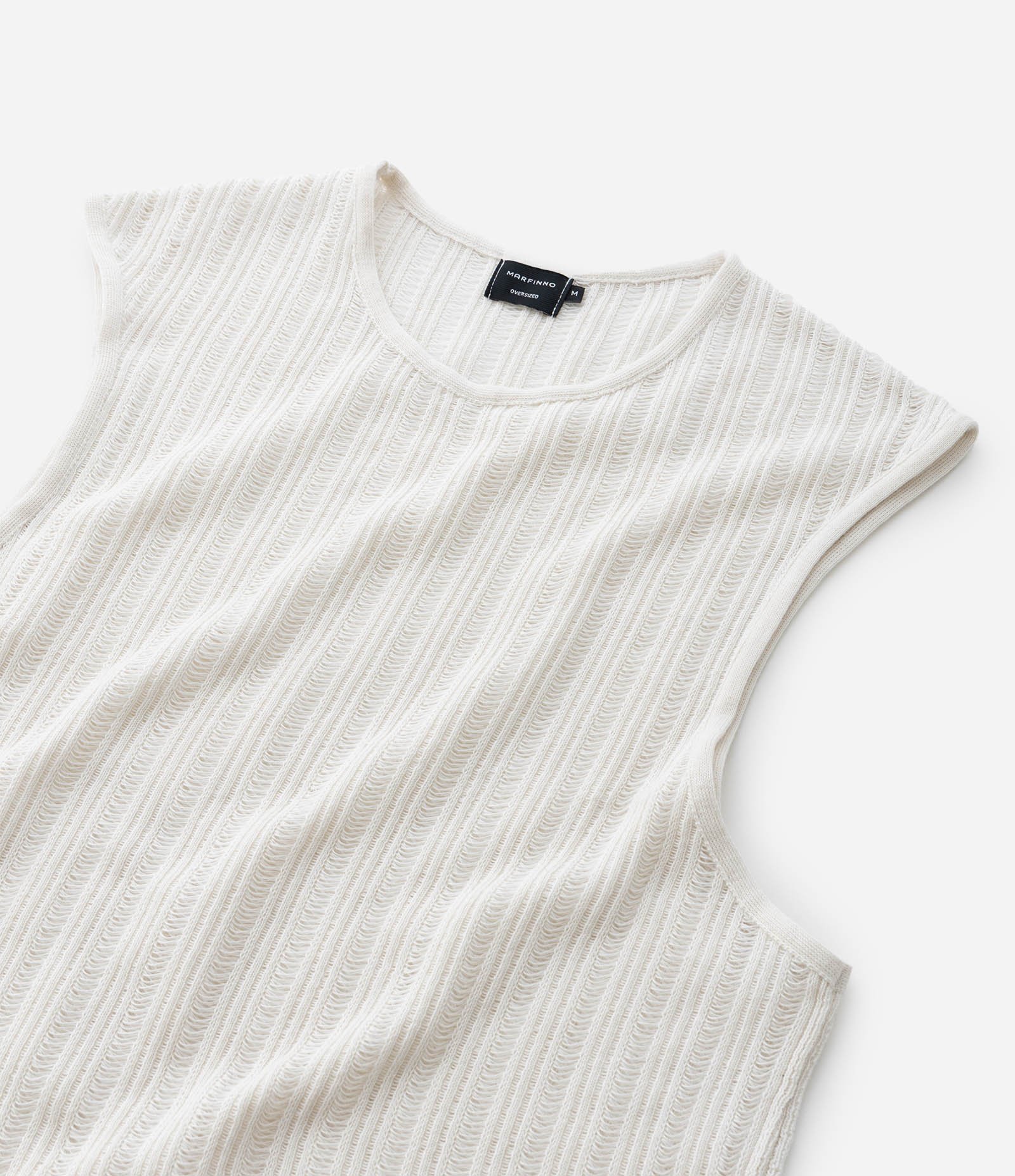 Regata Machão Oversized com Textura Branco 9