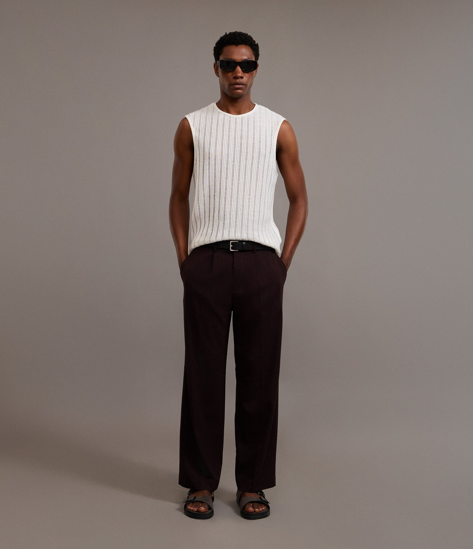 Regata Machão Oversized com Textura Branco 2