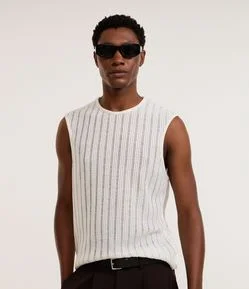 Regata Machão Oversized com Textura