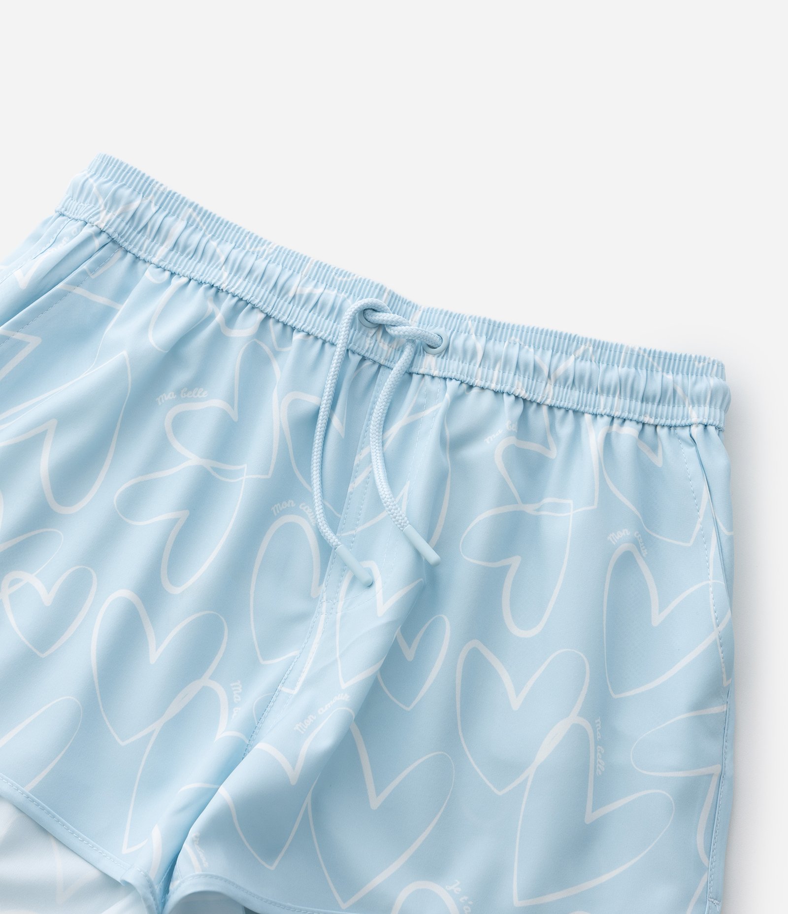 Short Infantil com Estampa de Corações – Tam 5 a 14 Anos Azul Claro 7