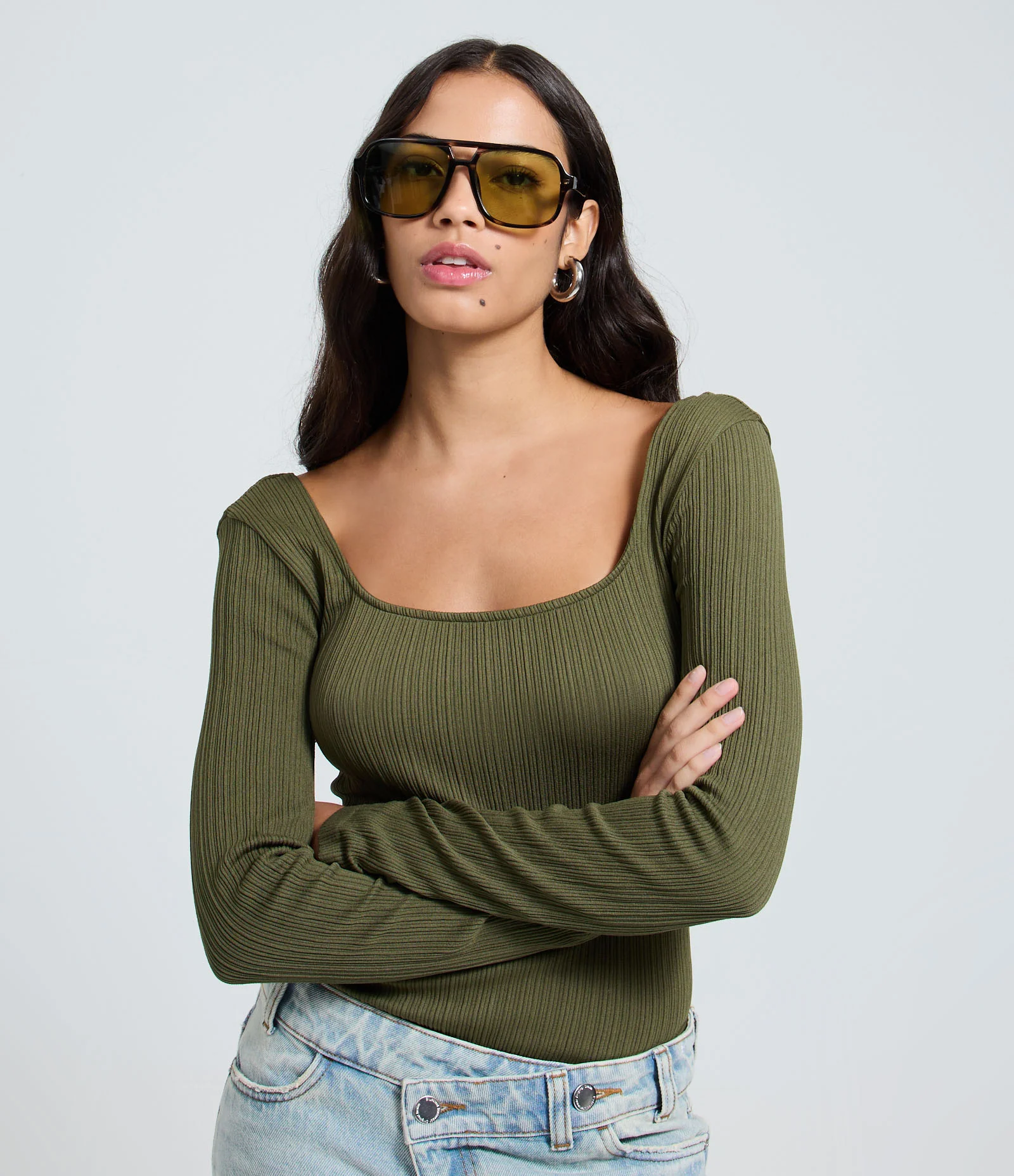 Body Seamless com Textura Verde 1
