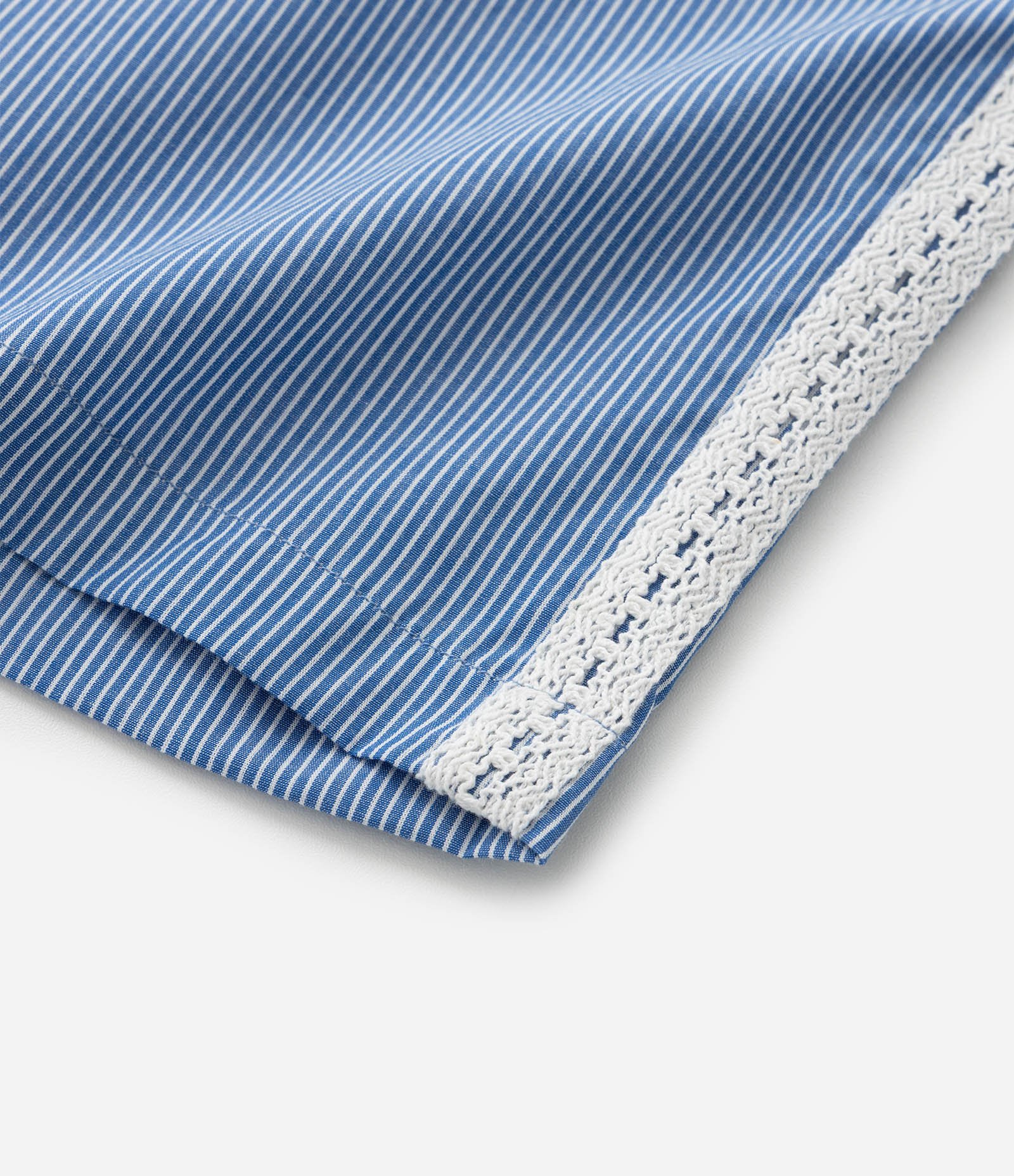 Calça Infantil em Tricoline com Listras e Cordão – Tam 5 a 14 Anos Azul 4