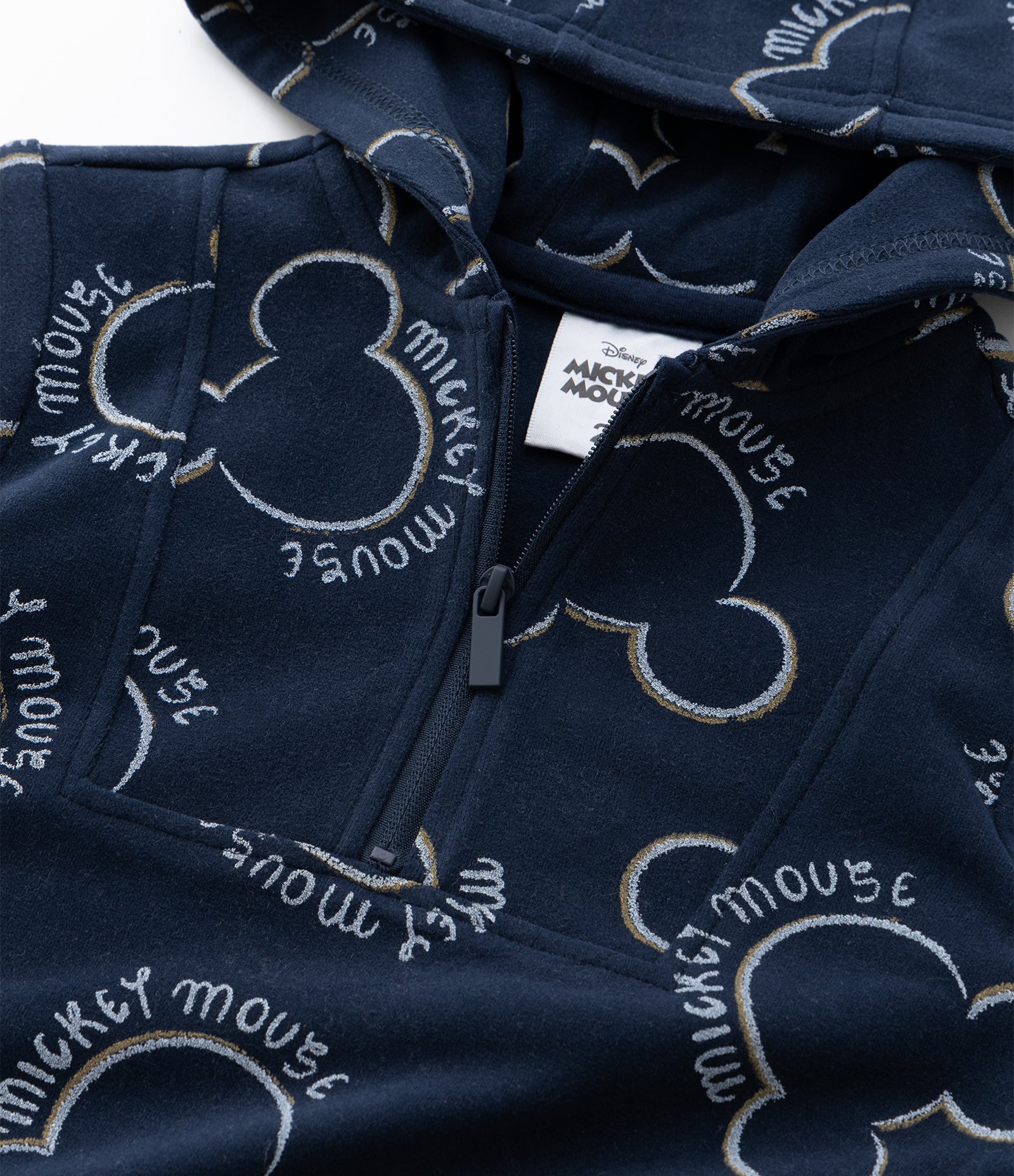Casaco Infantil com Capuz e Estampa Mickey – Tam 1 a 6 Anos Azul Marinho 5