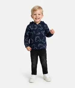 Casaco Infantil com Capuz e Estampa Mickey – Tam 1 a 6 Anos