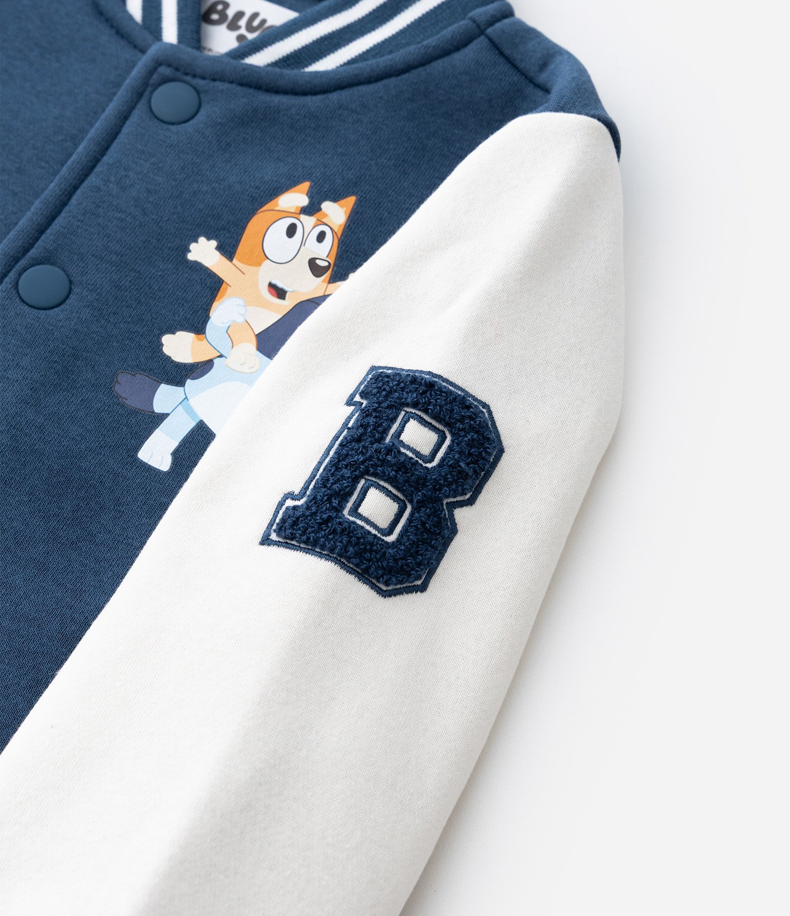 Casaco Infantil Bomber com Estampa Bluey – Tam 1 a 6 Anos Azul 8
