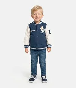 Casaco Infantil Bomber com Estampa Bluey – Tam 1 a 6 Anos