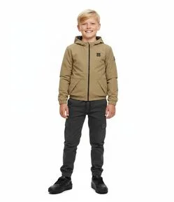 Jaqueta Bomber Infantil com Capuz e Forro Polar – Tam 5 a 14 Anos