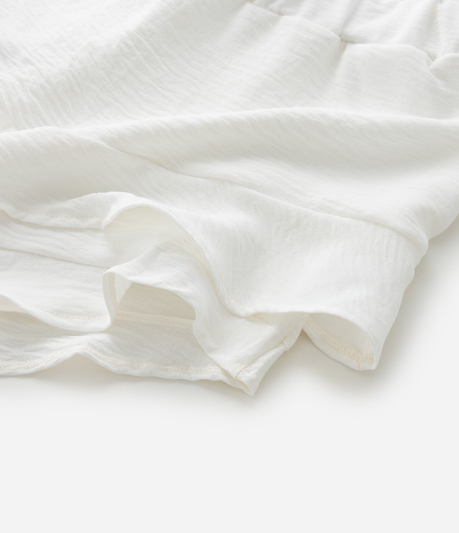 Short Saia Infantil em Airflow com Babados - Tam 7 a 14 Anos Branco 4