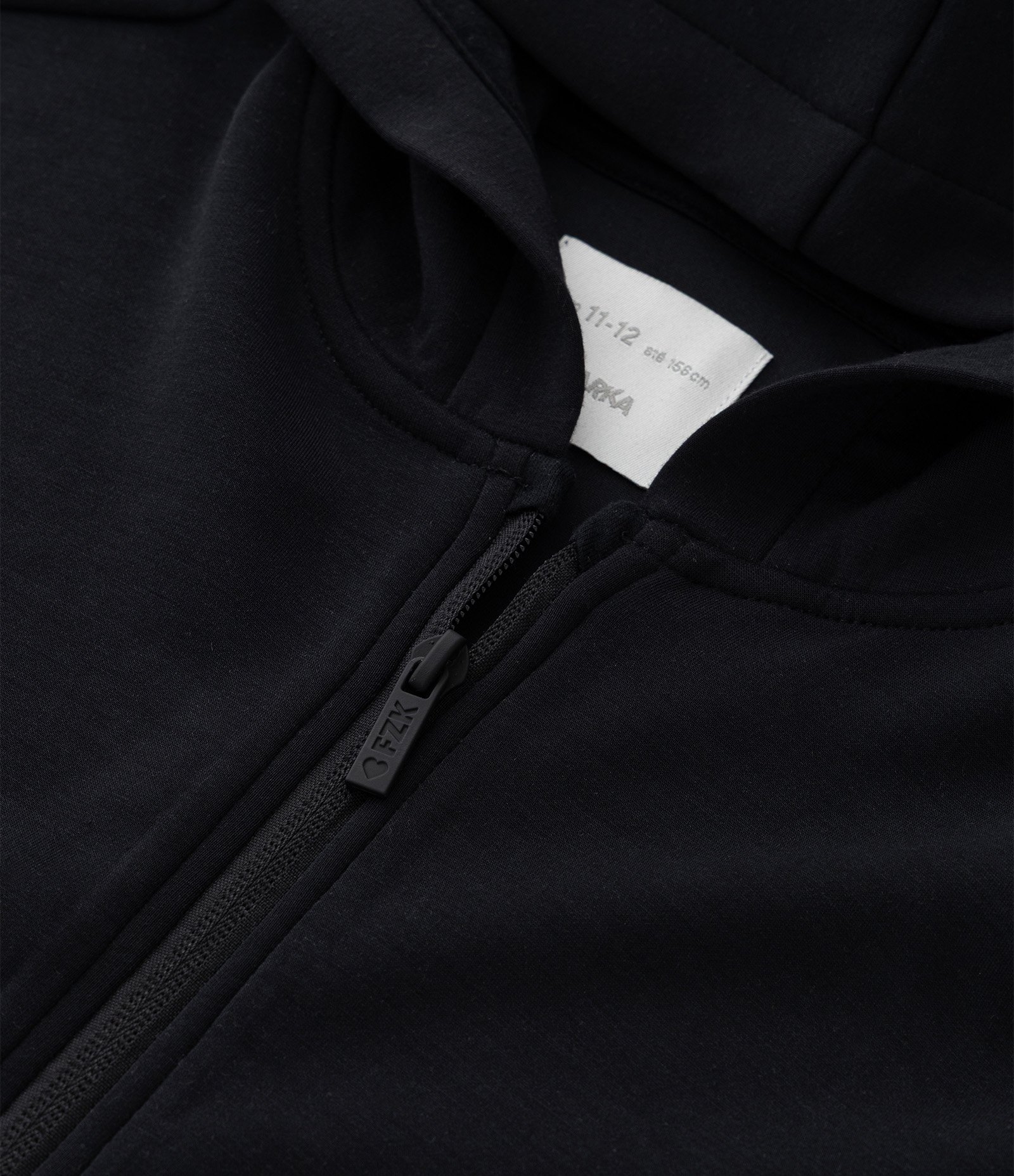 Jaqueta Infantil com Capuz e Zíper - Tam 5 A 14 Anos Preto 5