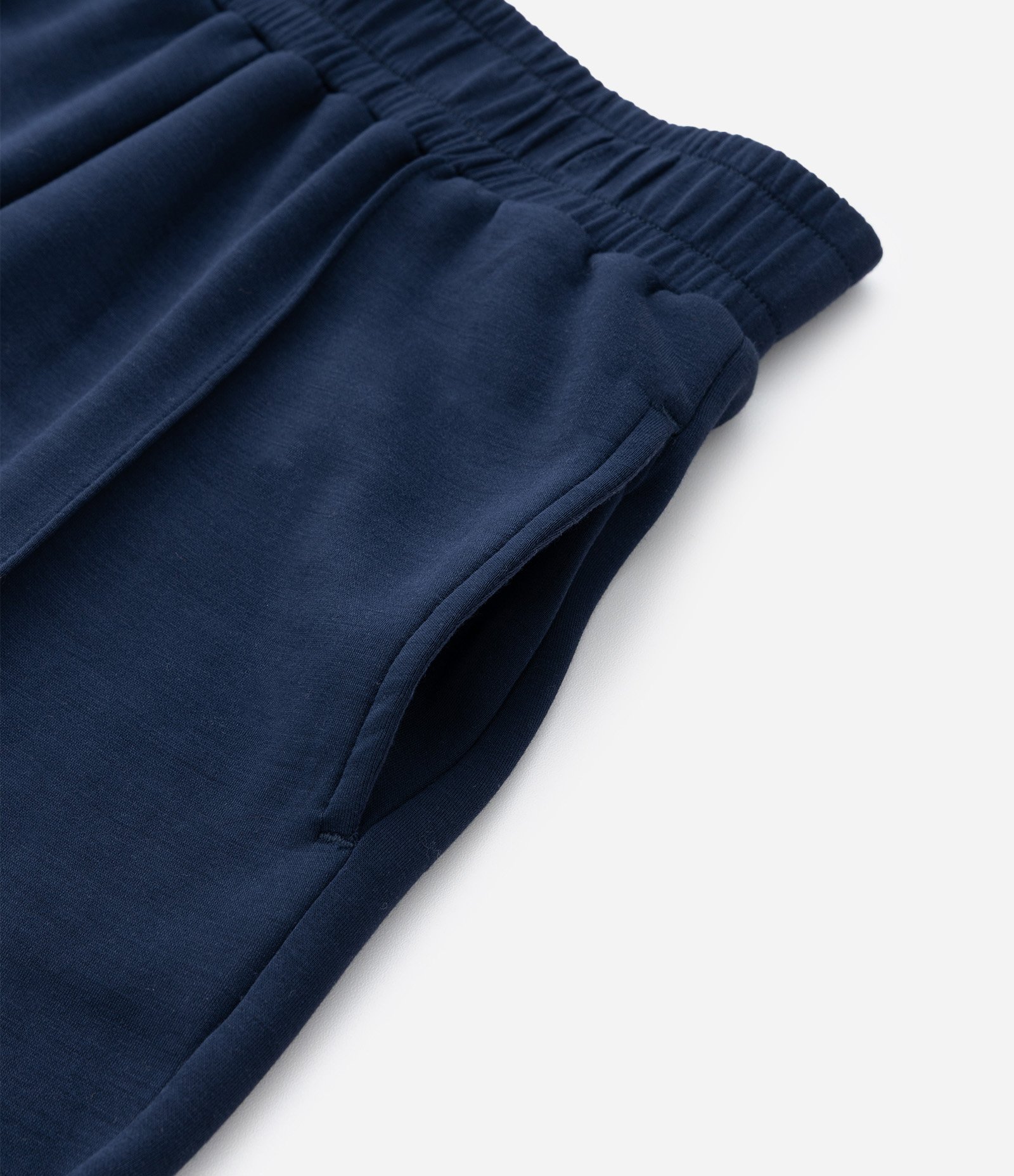Calça Infantil Wide Leg Em Moletom Liso Sem Felpa - Tam 5 A 14 Anos Azul Marinho 5