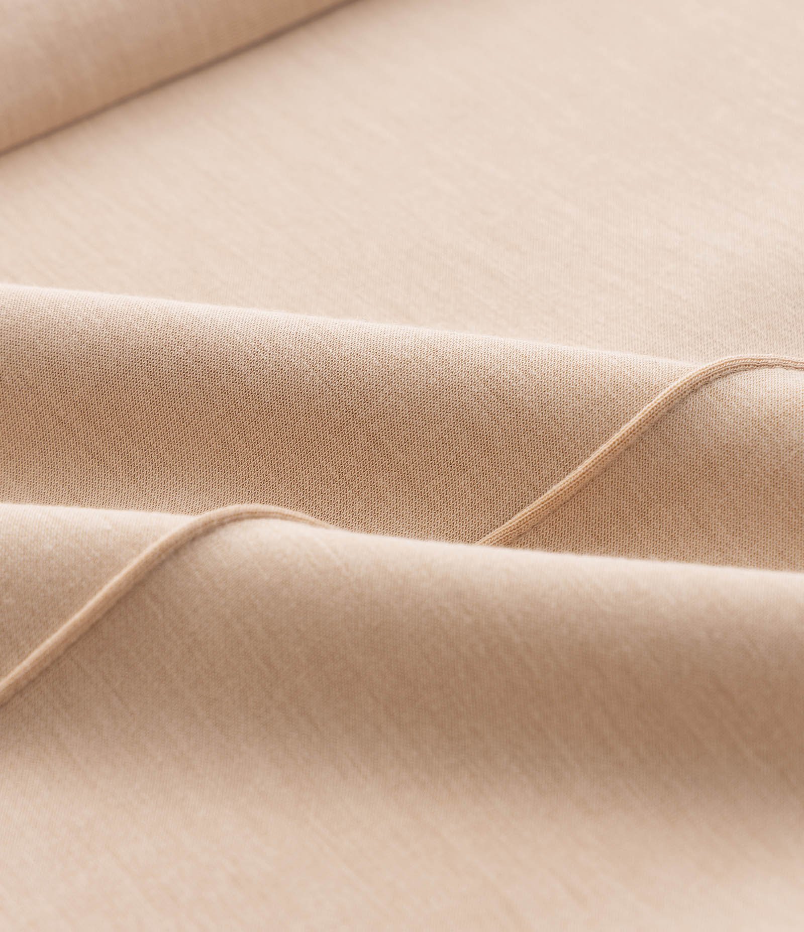 Calça Infantil Wide Leg Em Moletom Liso Sem Felpa - Tam 5 A 14 Anos Bege 3