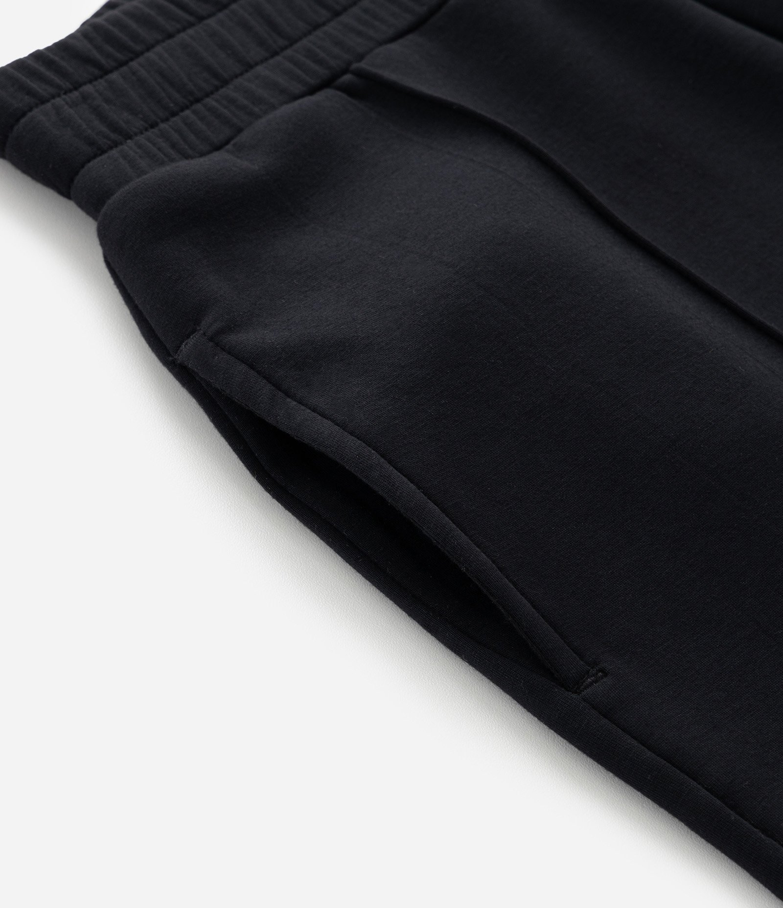 Calça Infantil Wide Leg Em Moletom Liso Sem Felpa - Tam 5 A 14 Anos Preto 4