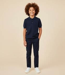 Calça Slim Infantil com Bolsos - Tam 5 a 14 anos