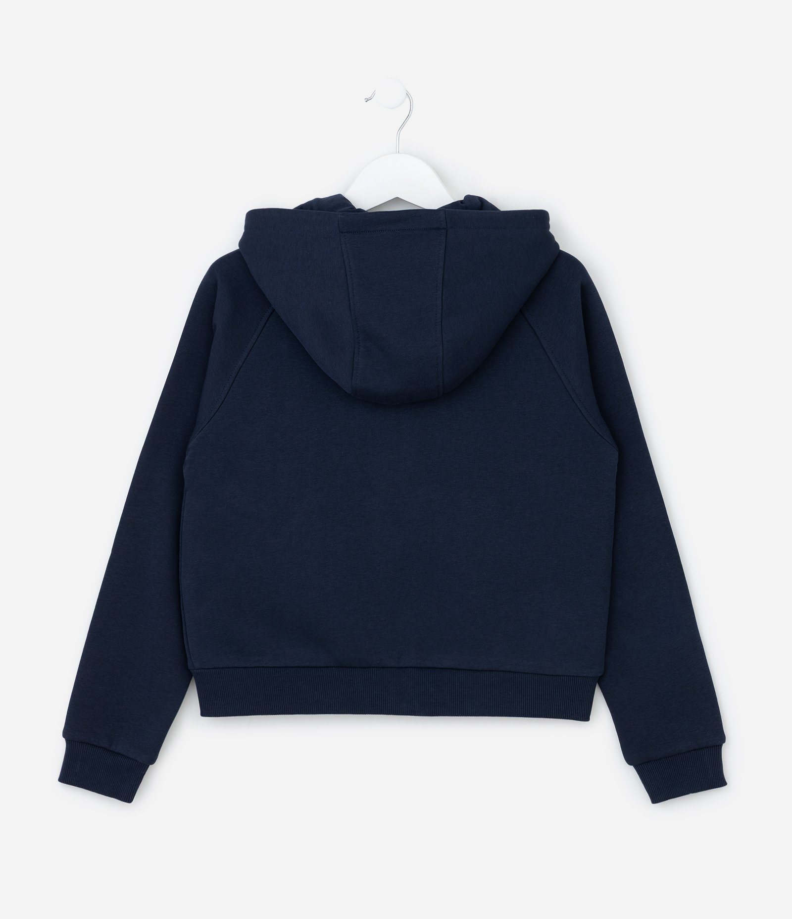 Jaqueta Infantil com Capuz e Lettering Chicago – Tam 5 a 14 Anos Azul Marinho 3