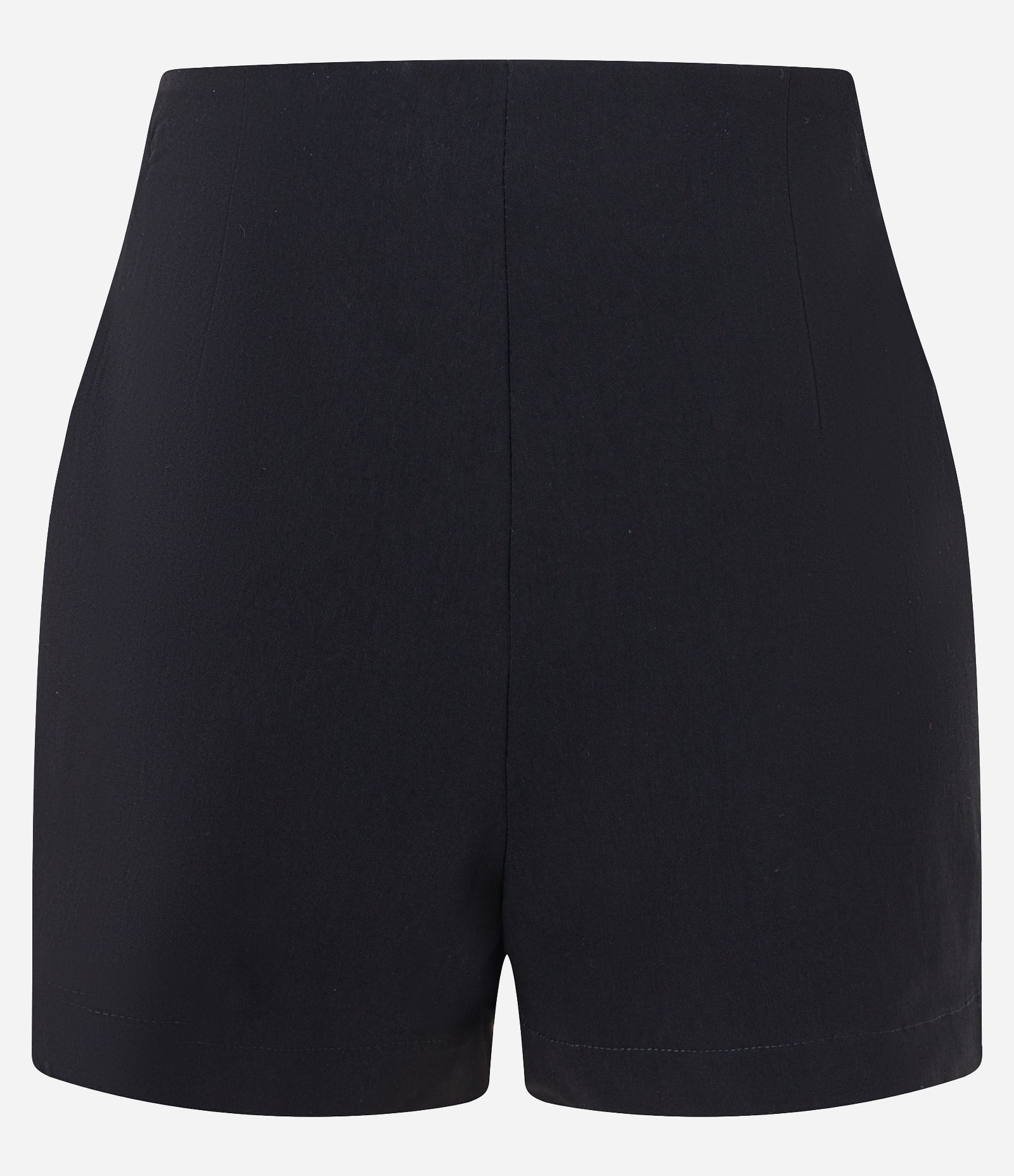 Short Curto em Bengaline com Zíper na Lateral Preto 2