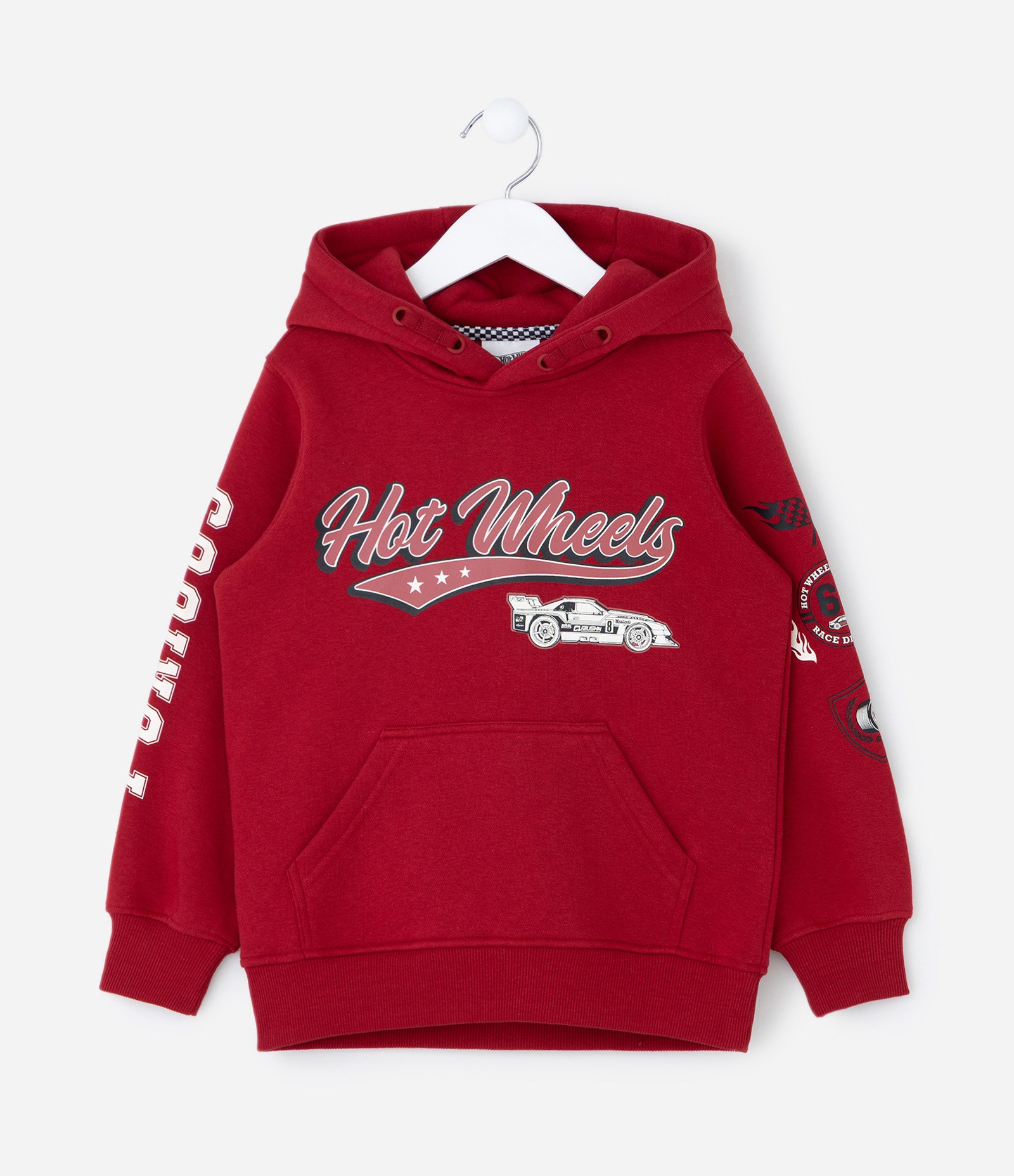 Casaco Infantil Hot Wheels com Capuz – Tam 4 a 10 Anos Vermelho 1