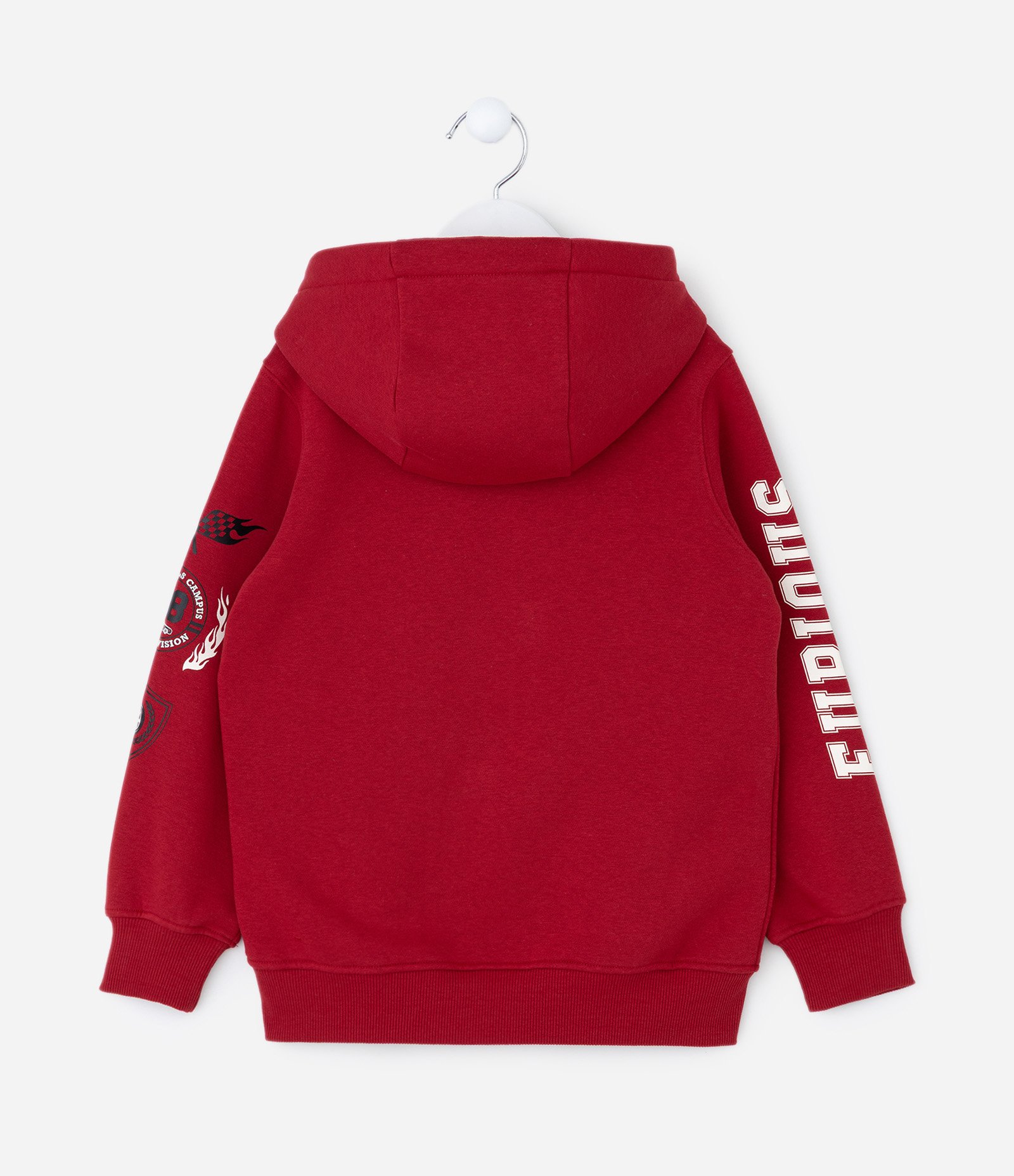Casaco Infantil Hot Wheels com Capuz – Tam 4 a 10 Anos Vermelho 2