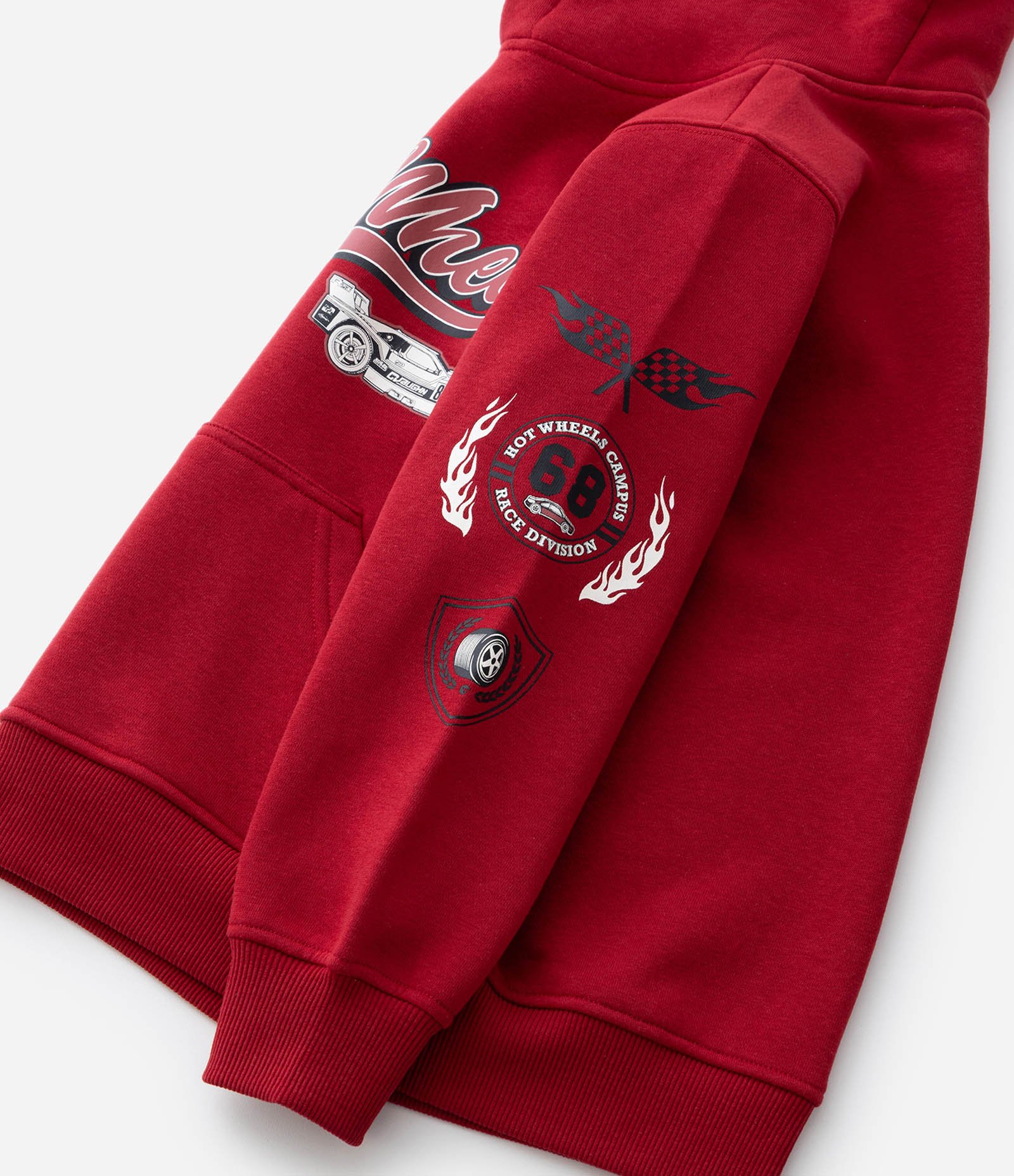 Casaco Infantil Hot Wheels com Capuz – Tam 4 a 10 Anos Vermelho 7