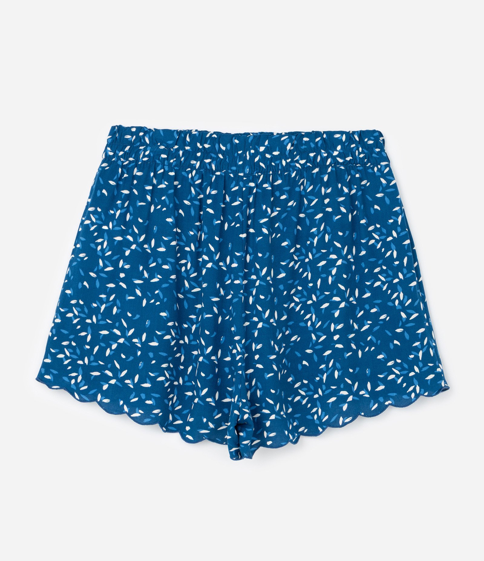 Short em Viscose com Estampa Sementinhas Curve & Plus Size Azul 2