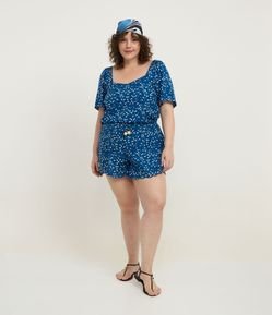 Short em Viscose com Estampa Sementinhas Curve & Plus Size