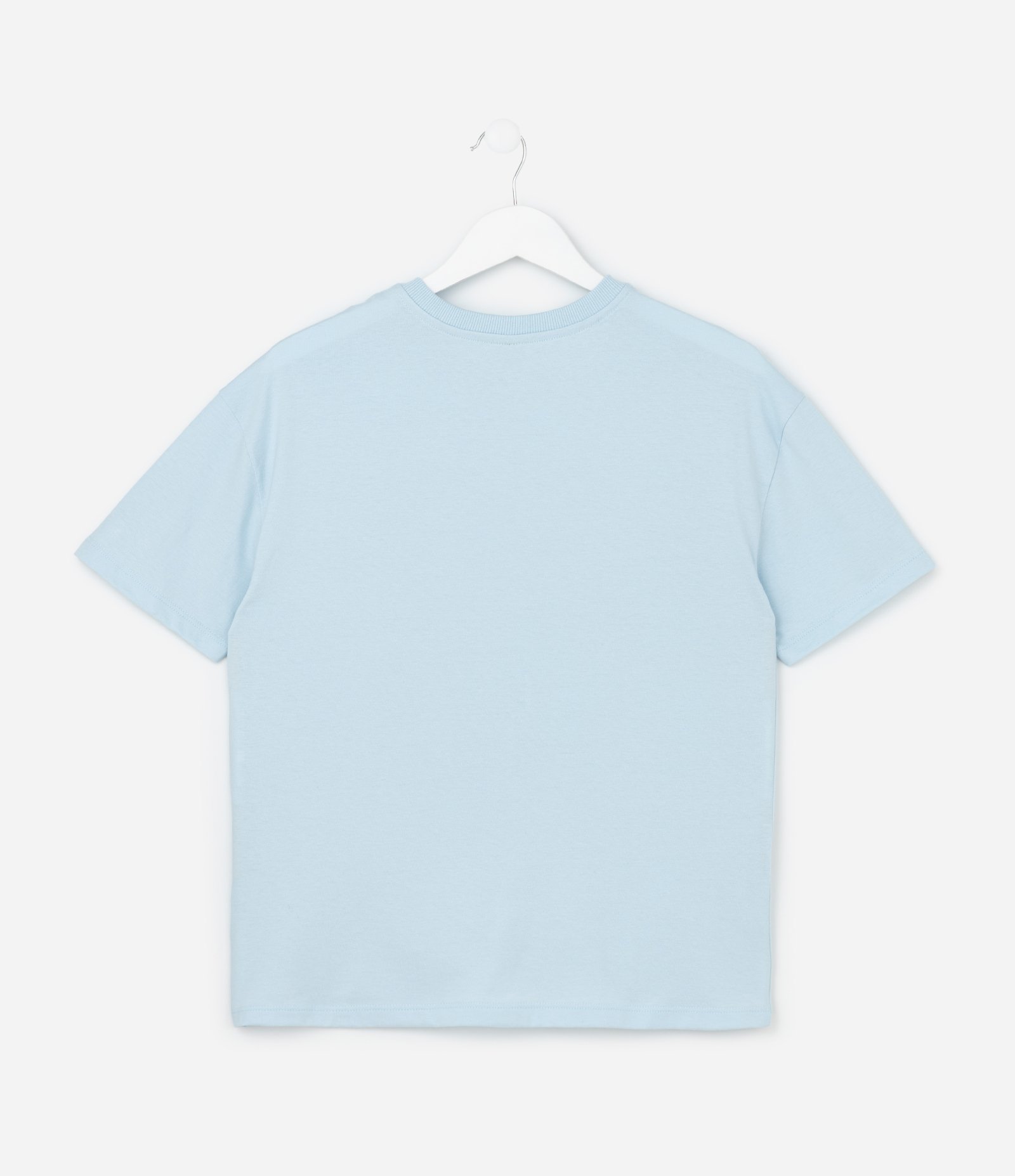 Camiseta Over Infantil com Estampa de Cereja e Lettering California - Tam 5 a 14 Anos Azul 3
