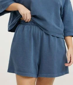 Short Esportivo em Moletom sem Felpa