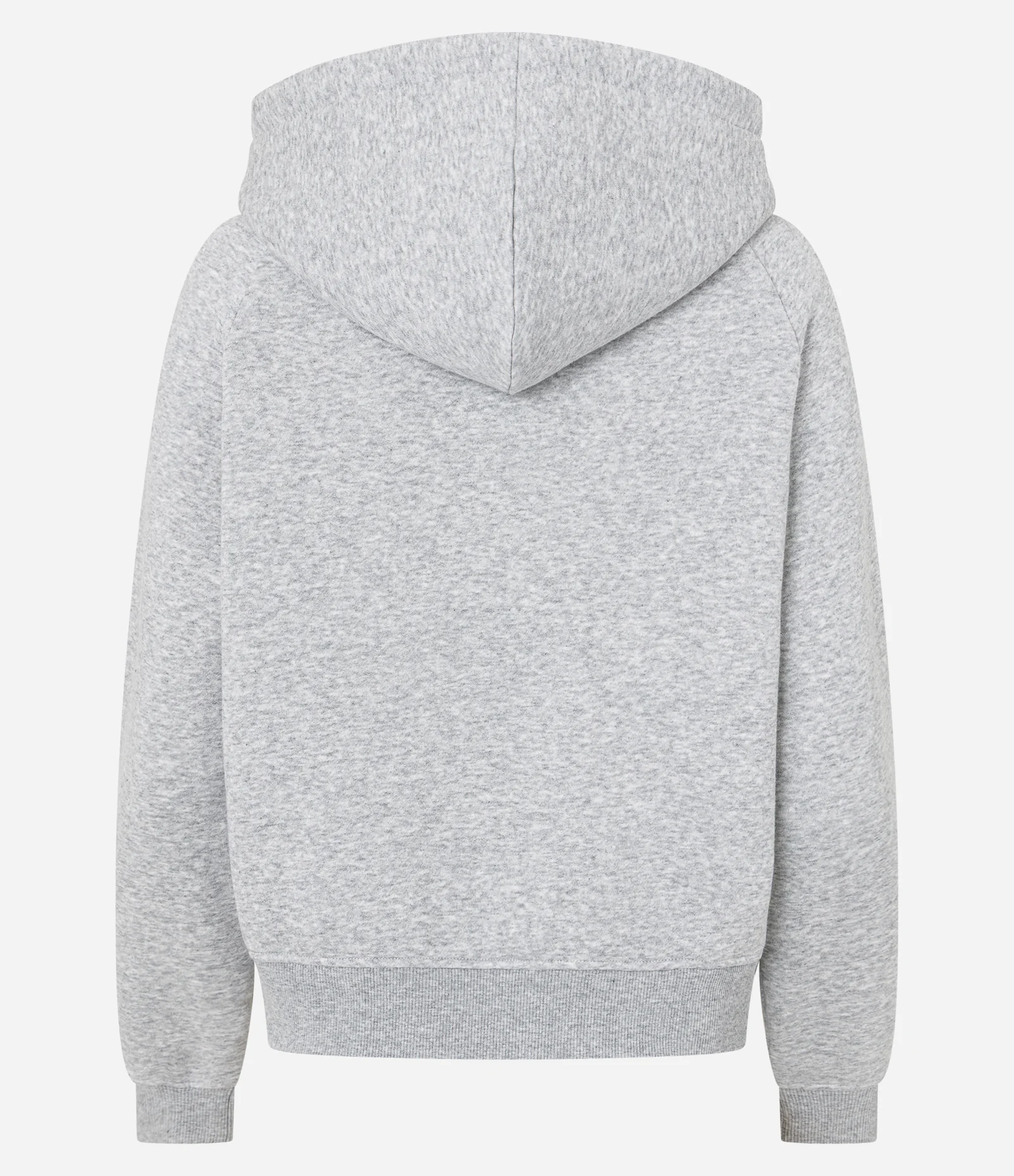 Casaco em Moletom com Capuz e Zíper Frontal Cinza 6