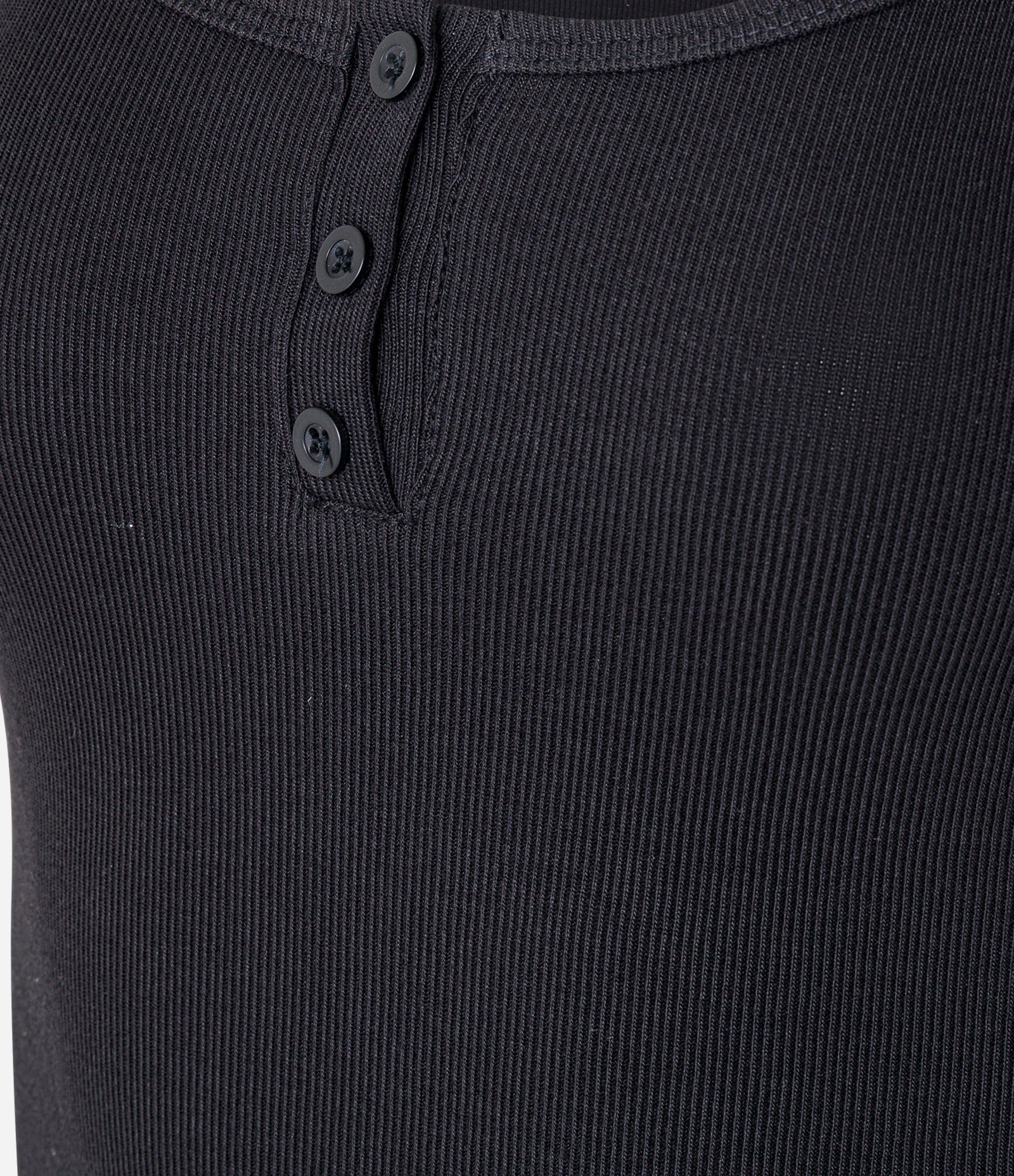 Blusa em Ribana com Botões no Decote Cinza Escuro 6