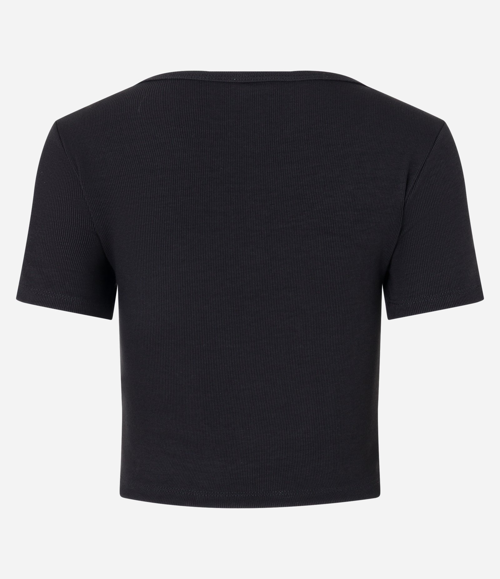 Blusa em Ribana com Botões no Decote Cinza Escuro 7