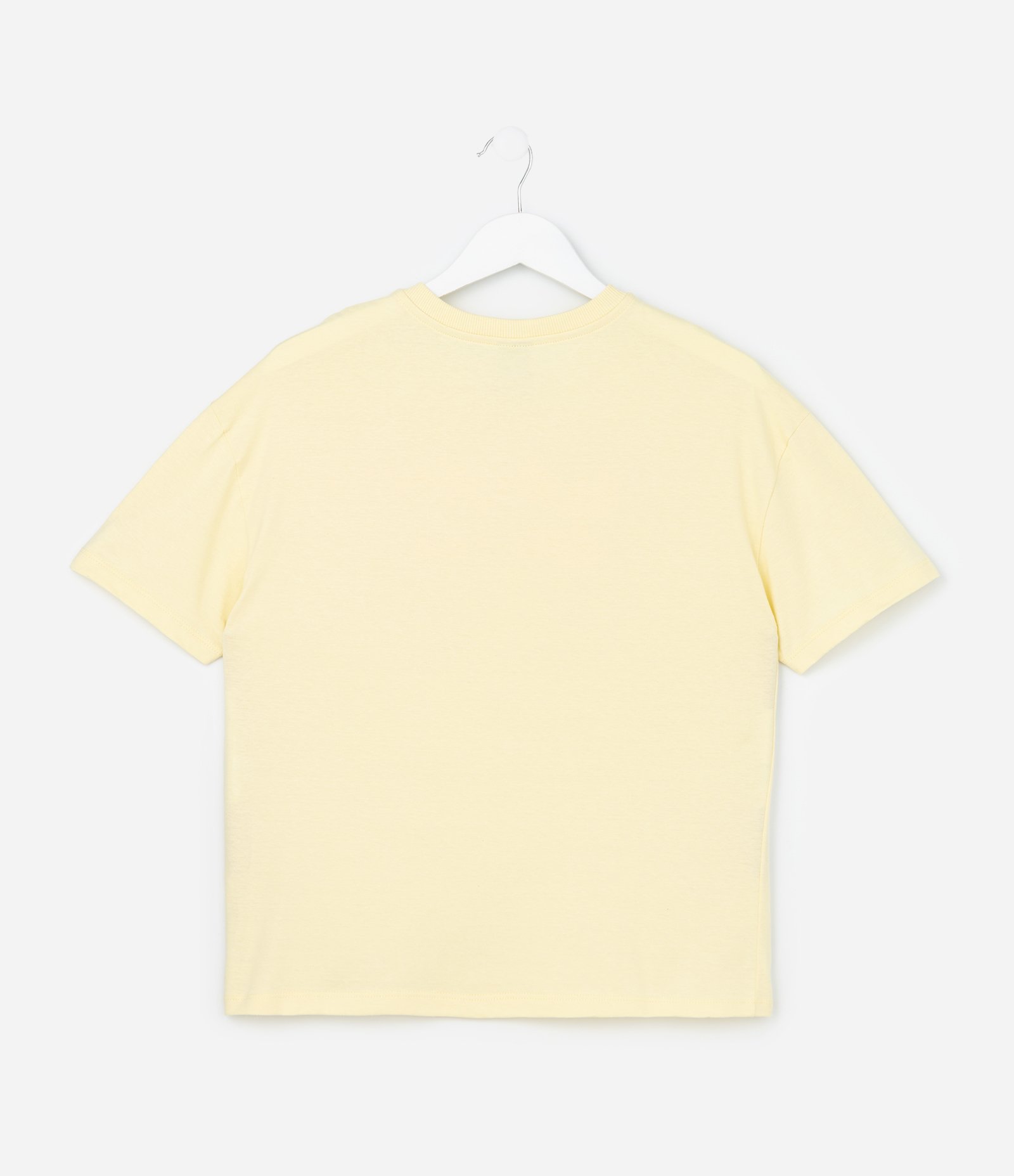 Camiseta Over Infantil com Estampa Lettering California - Tam 5 a 14 Anos Amarelo 3