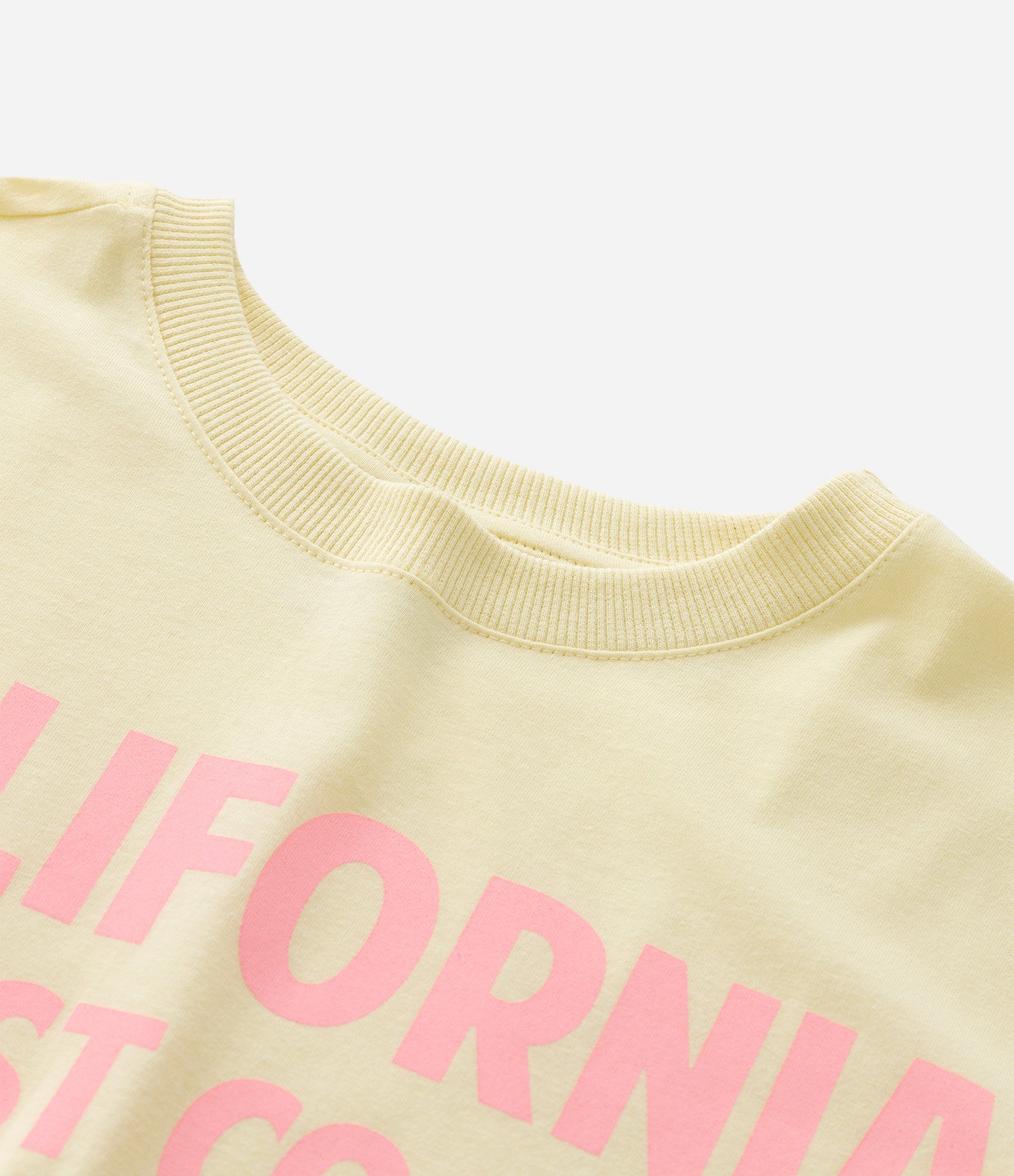 Camiseta Over Infantil com Estampa Lettering California - Tam 5 a 14 Anos Amarelo 5