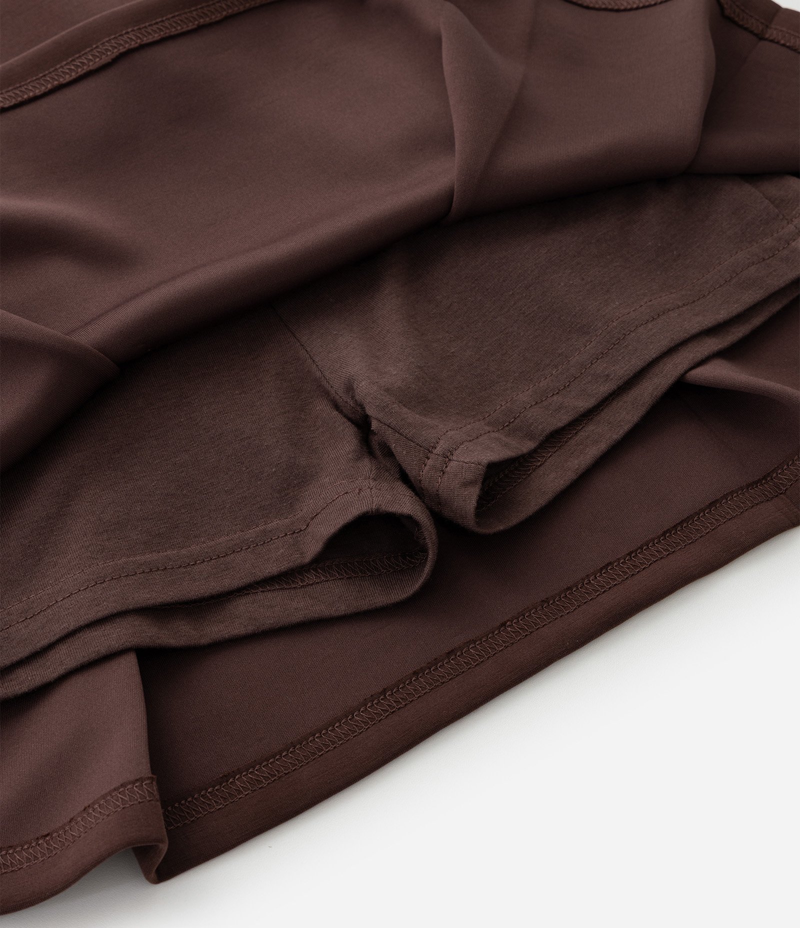 Saia Infantil em Moletinho com Pregas Peach Touch – Tam 5 a 14 Anos Marrom Escuro 6