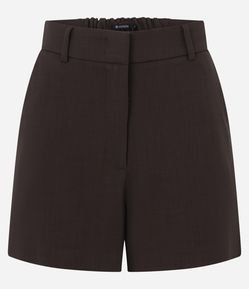 Short Alfaiatado em Crepe com Cós Elástico