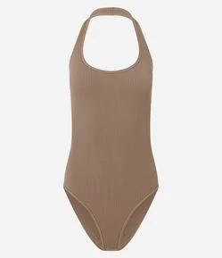 Body Seamless Frente Única Texturizado sem Manga