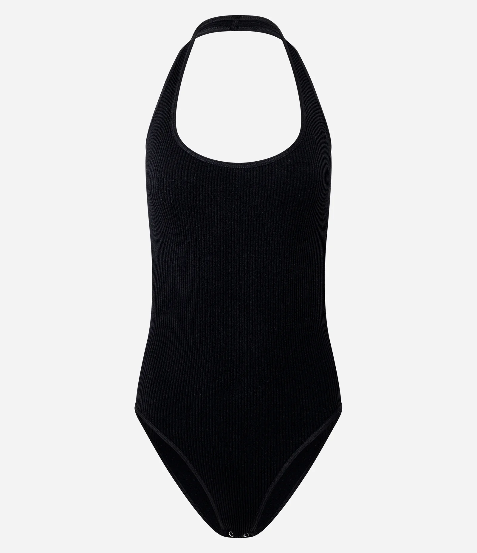 Body Seamless Frente Única Texturizado sem Manga Preto 1