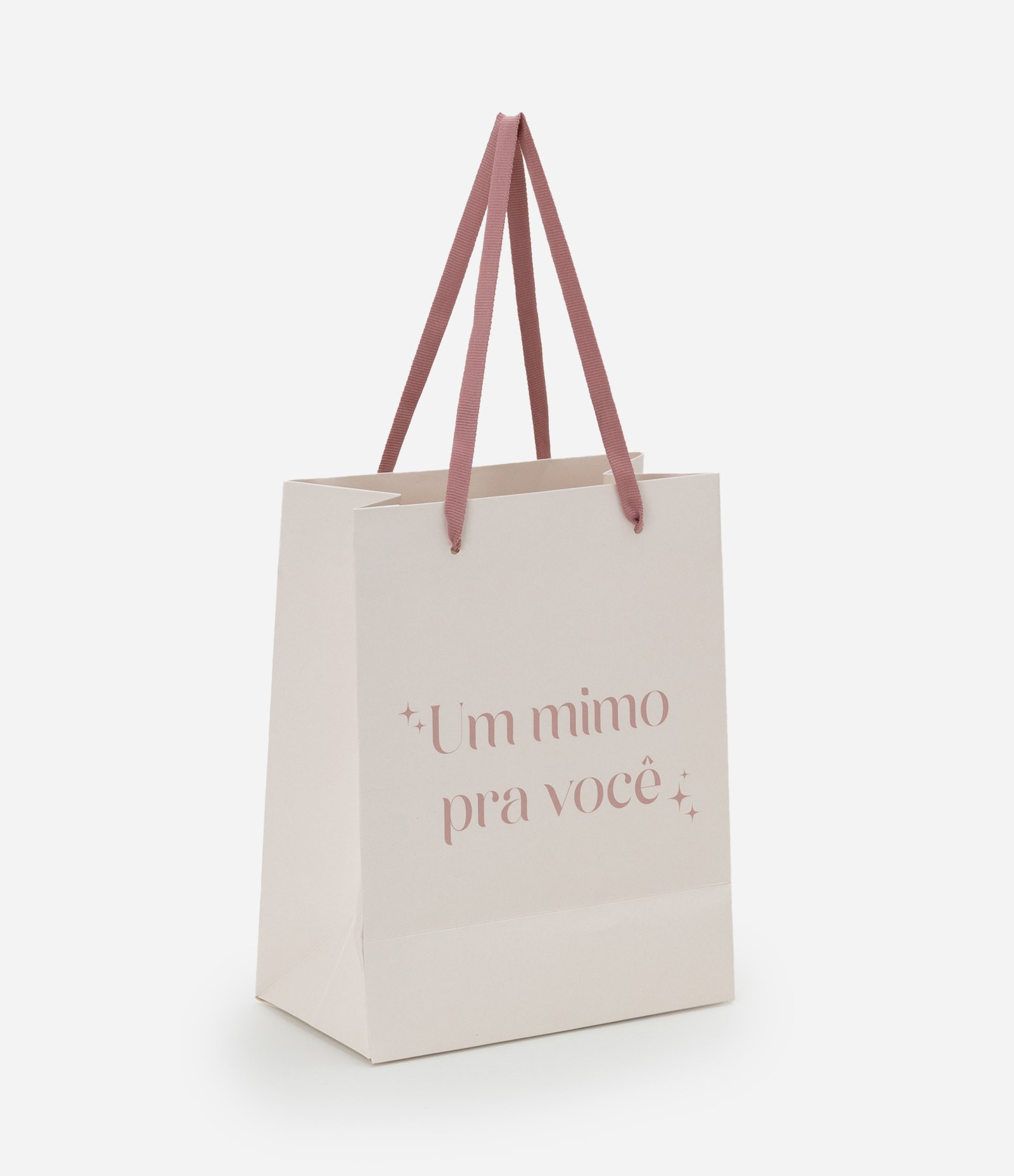 Embalagem de Presente Pequena Estampa Um Mimo Para Você Off White 1