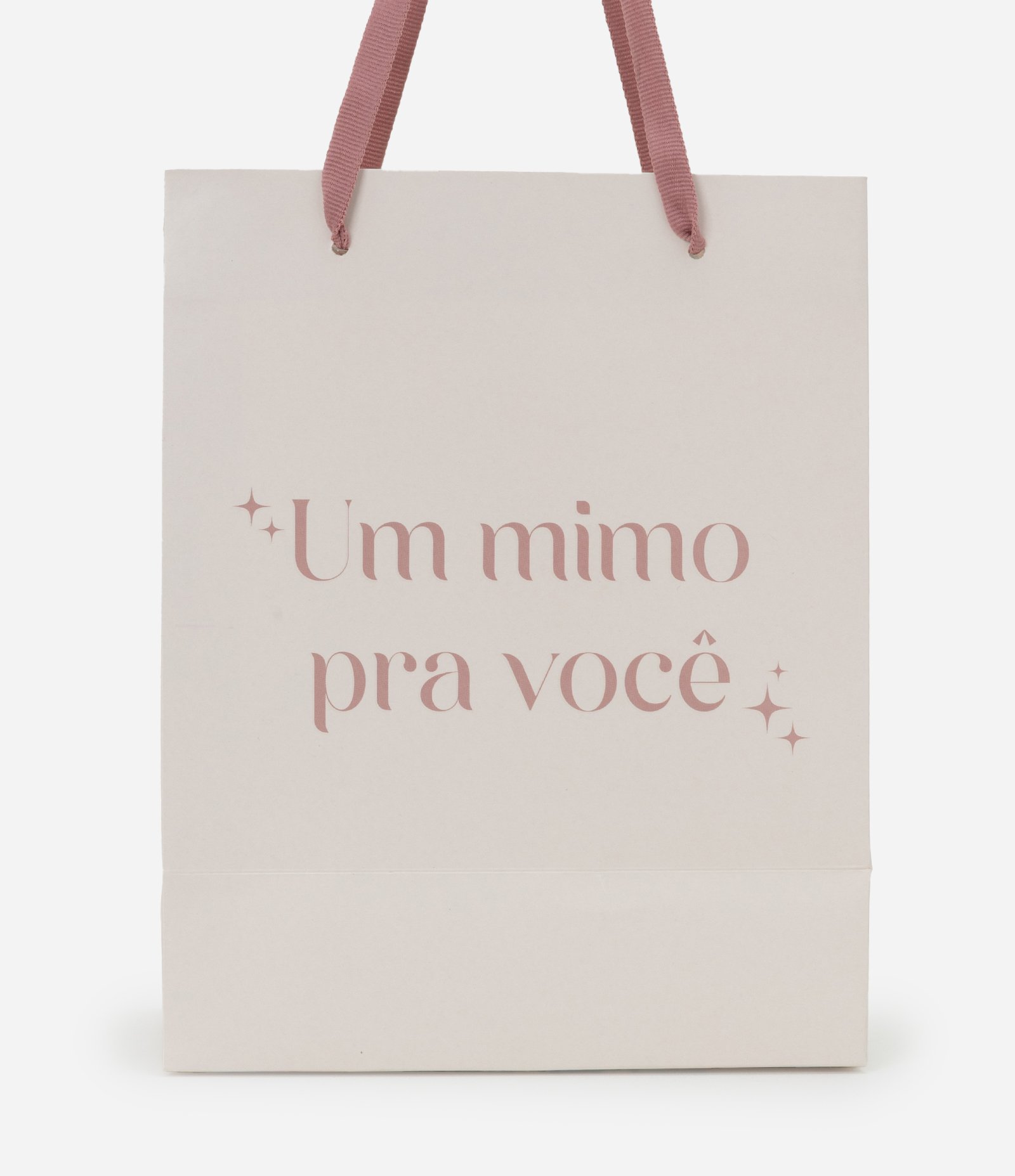 Embalagem de Presente Pequena Estampa Um Mimo Para Você Off White 2